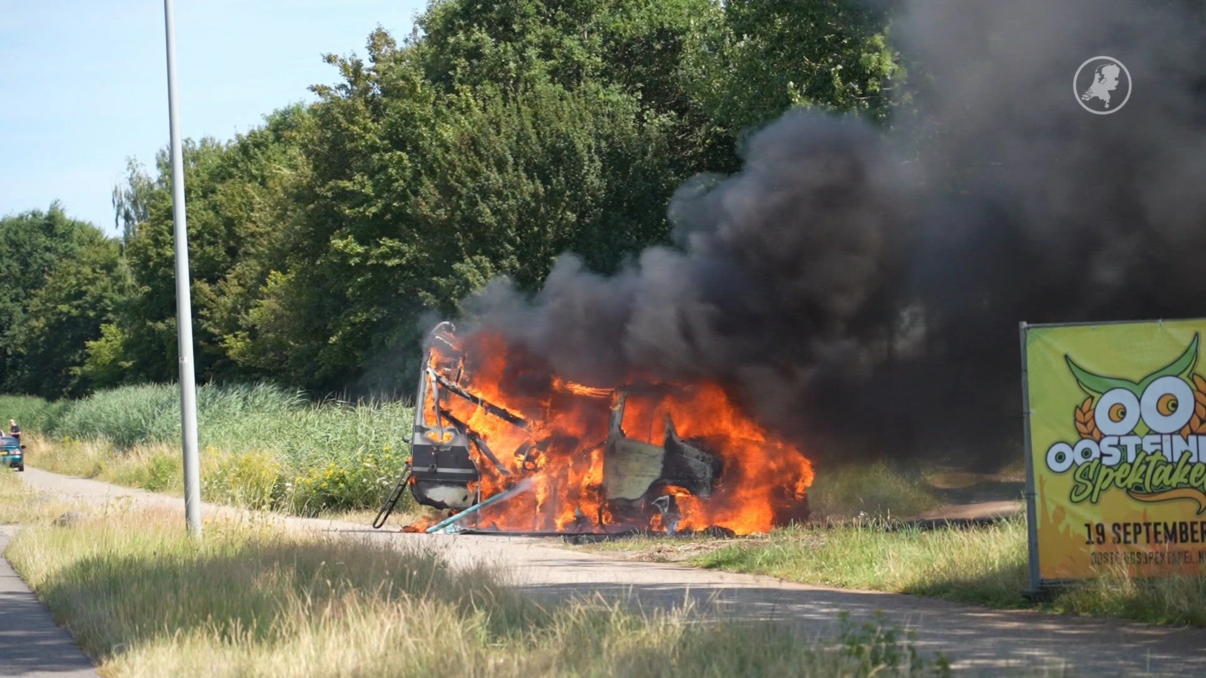Camper verwoest na brand in Rijen