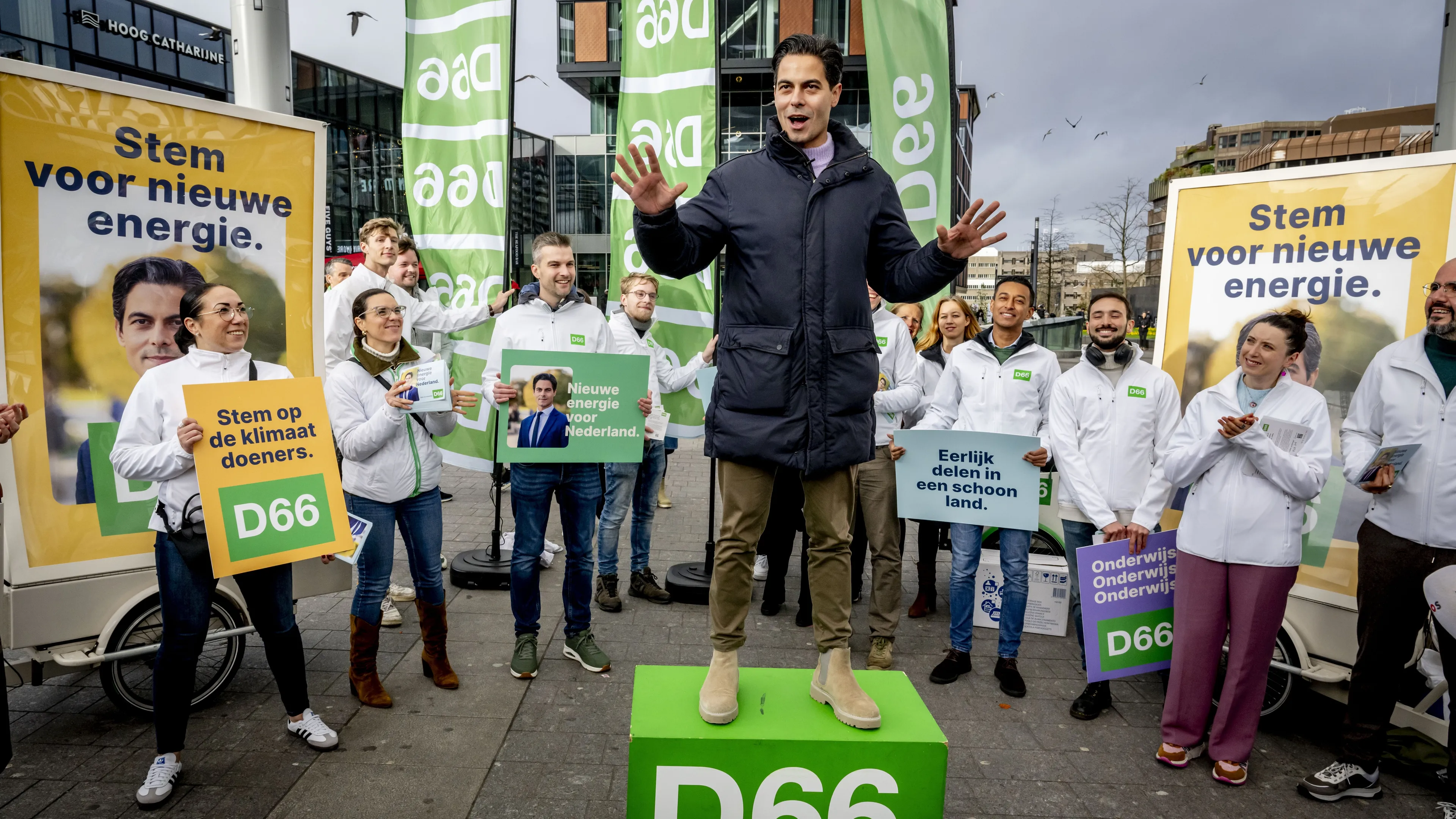 Jetten ziet eindsprint D66 en verwacht 'dik dubbele cijfers'
