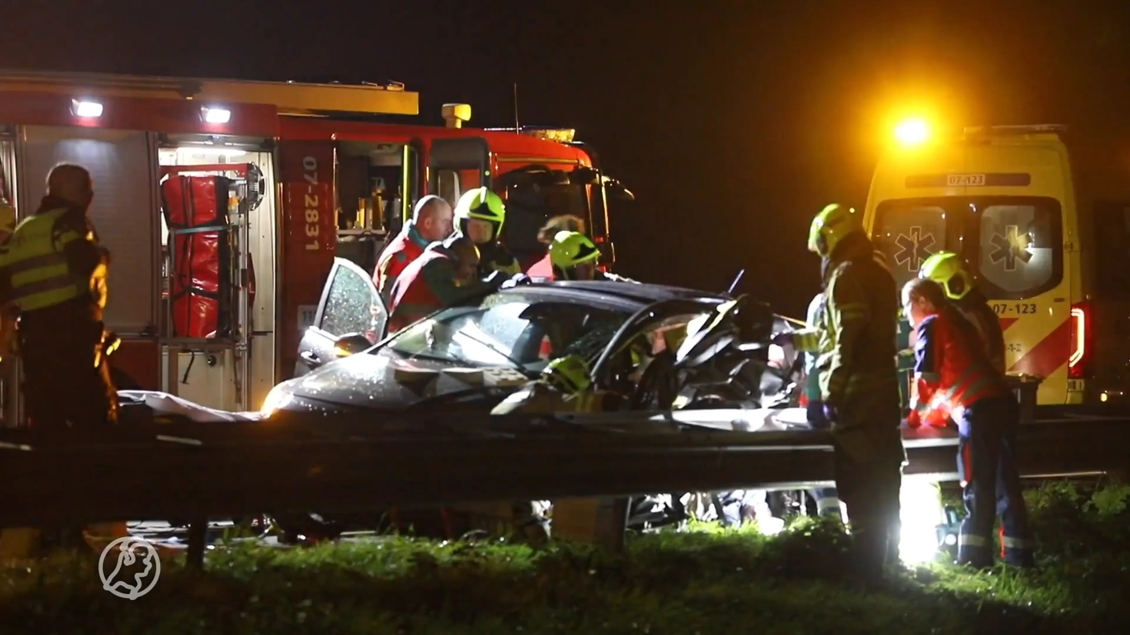 Automobilist overleden bij ongeval op A12 bij Ede