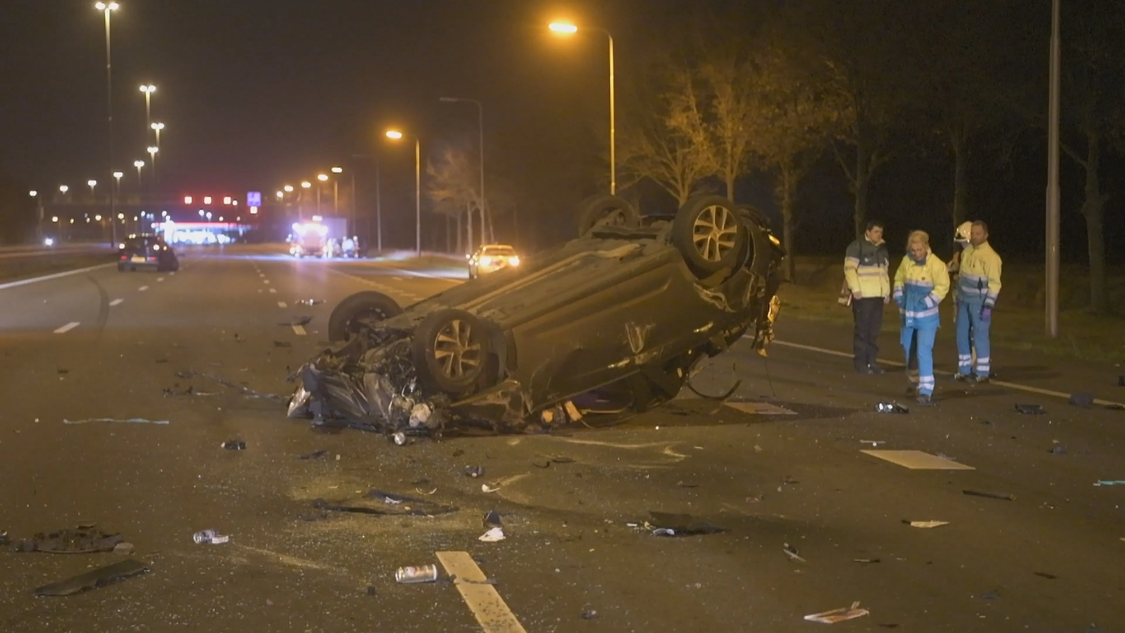 A2 bij Liempde weer open na ongeluk met acht voertuigen