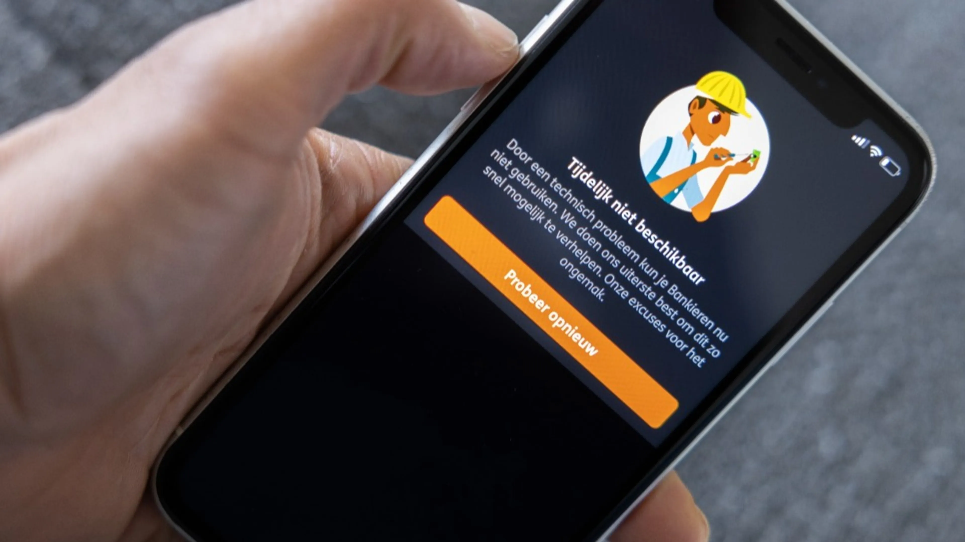 Storing bij ING: problemen met app en internetbankieren