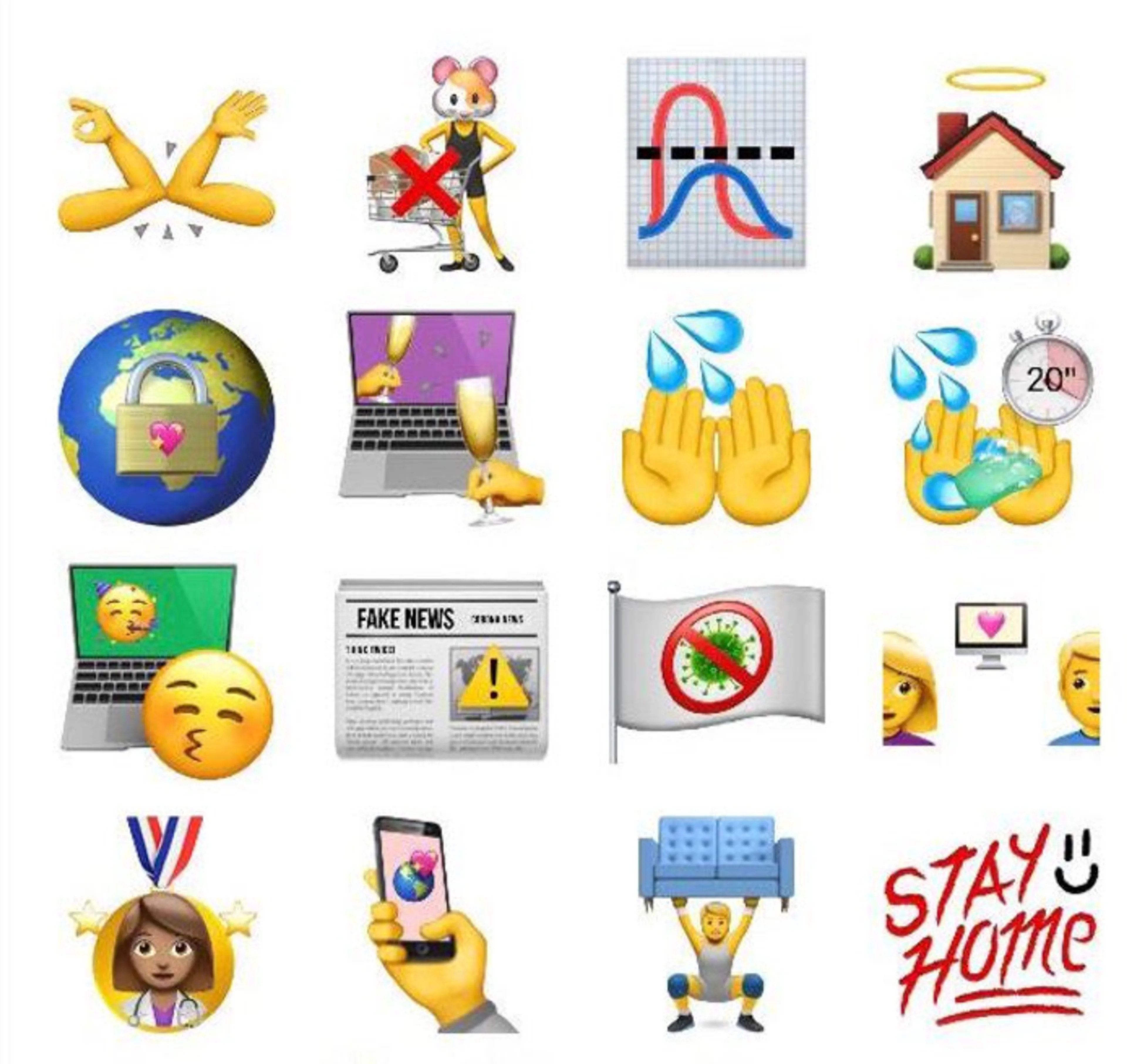 Speciale 'corona-emoji's' van Esther en Joran zijn een wereldwijd succes