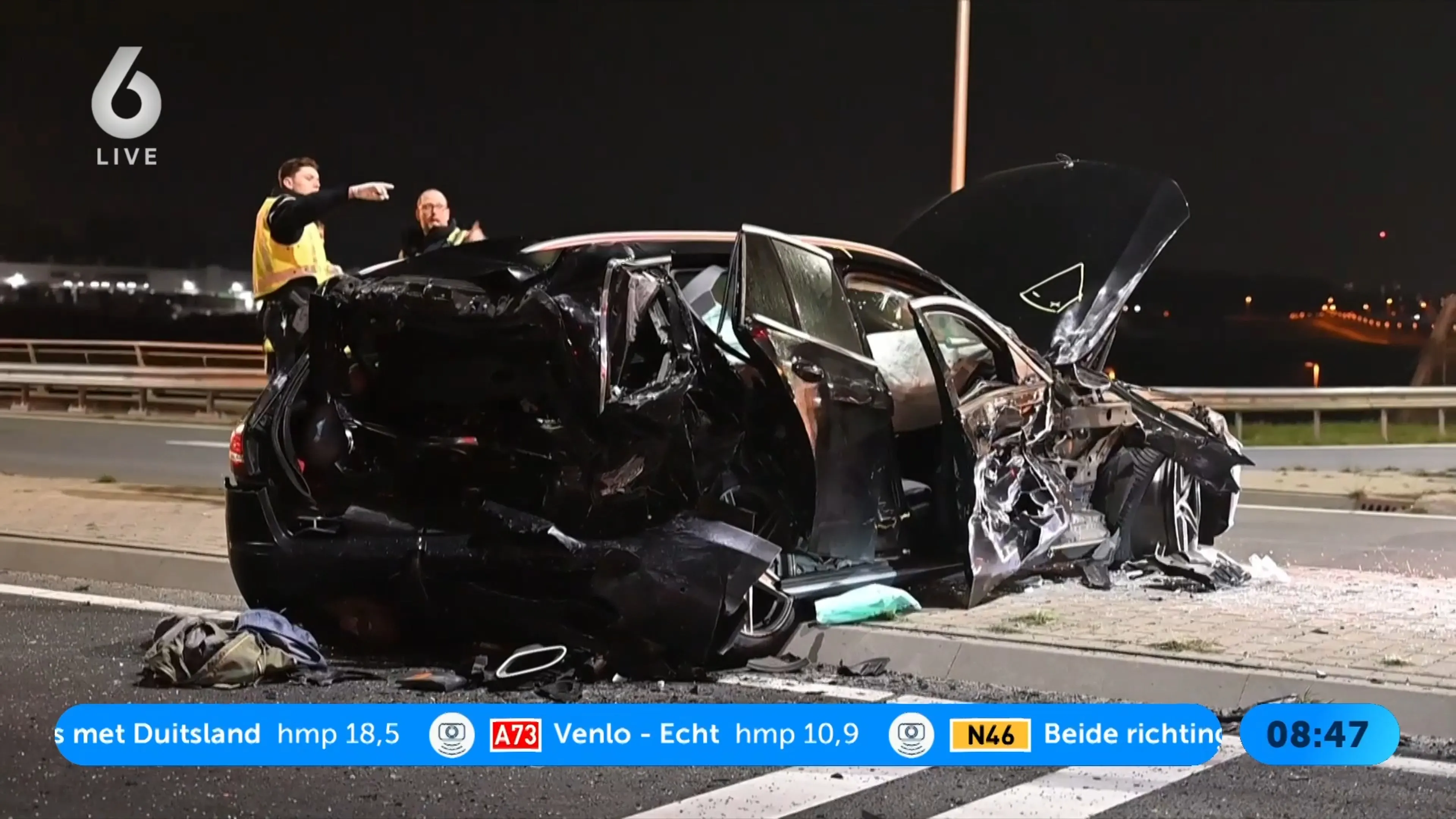 Vijf gewonden bij ongeval op Zestienhovenweg in Bergschenhoek