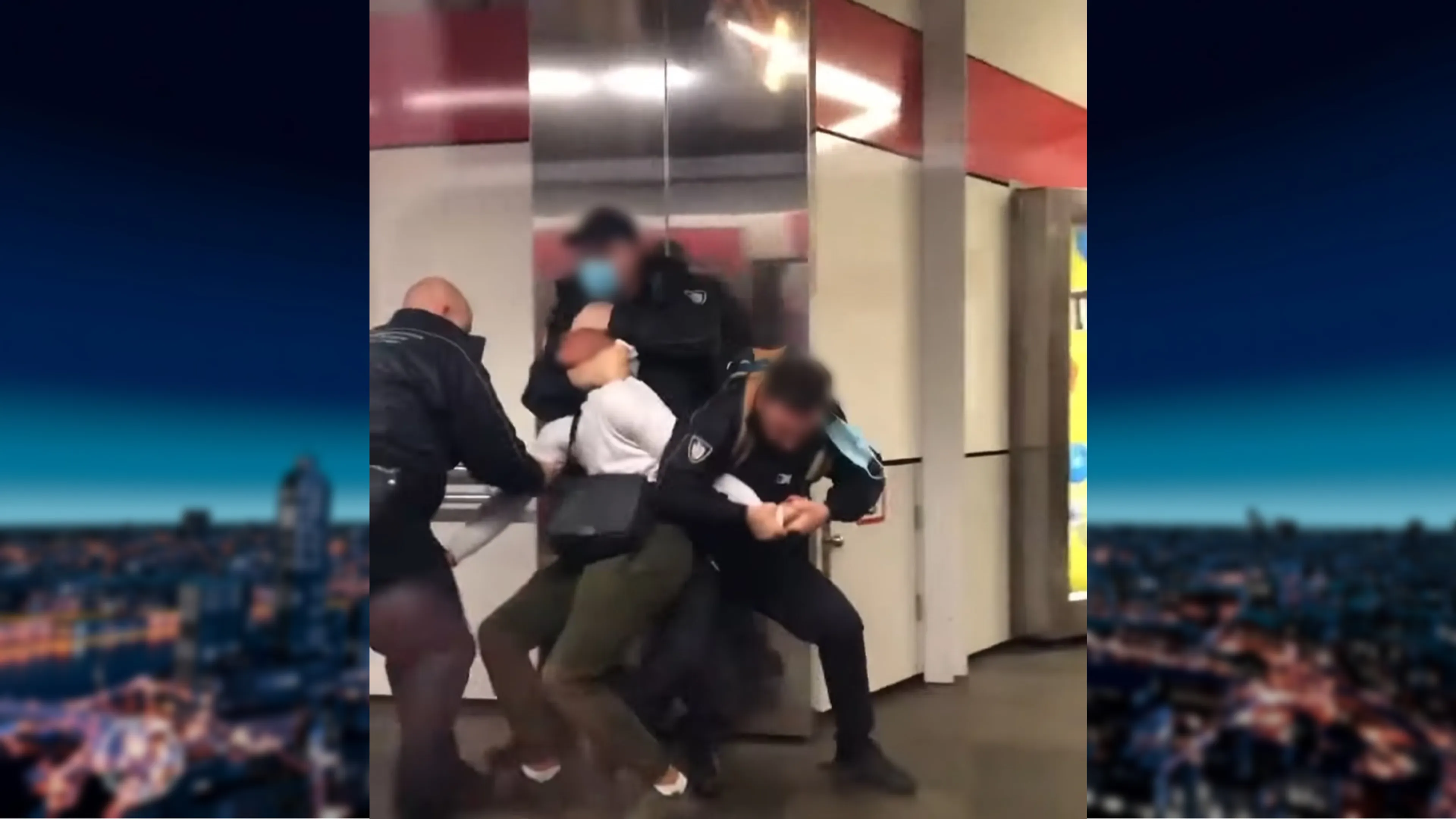 Hardhandige aanhouding op metrostation Rotterdam: boa houdt man in nekklem