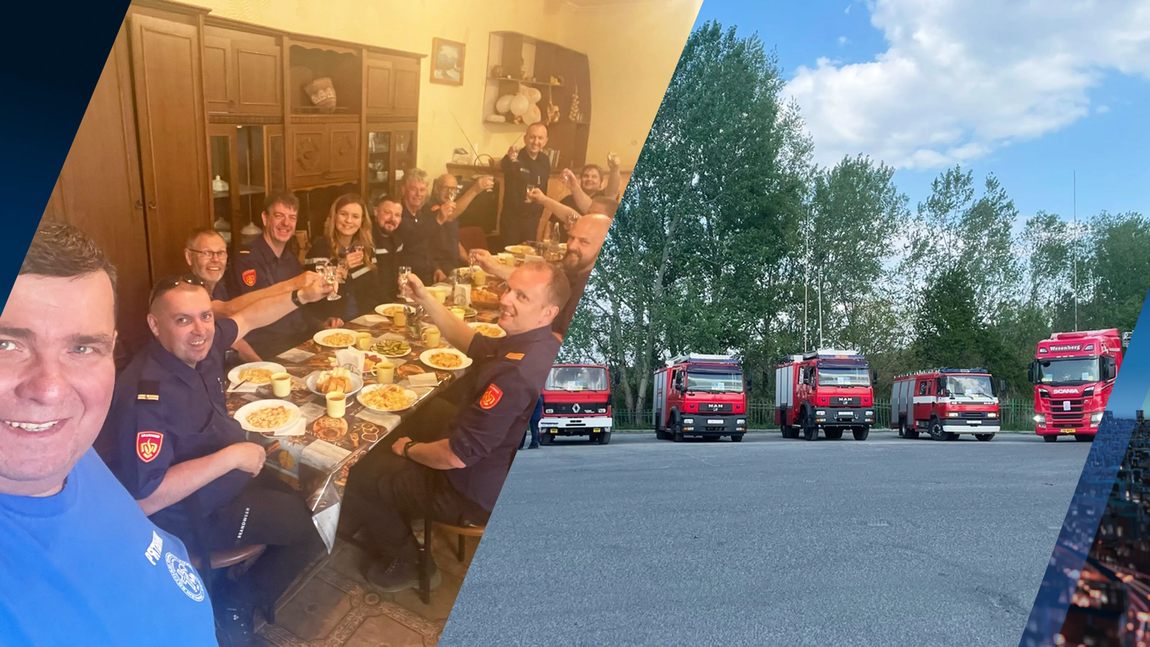 Jan en zijn maten brachten zeven brandweerwagens naar Oekraïne: 'Ineens ging het luchtalarm af'