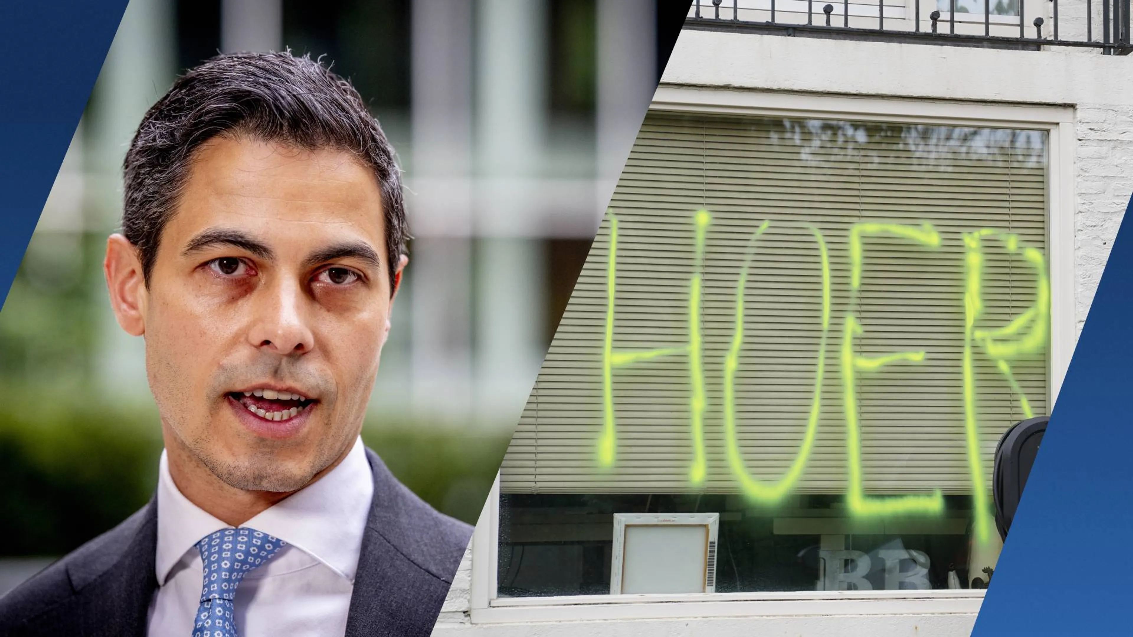 Jetten veroordeelt bekladdingen in Engelen na oproep Klaver
