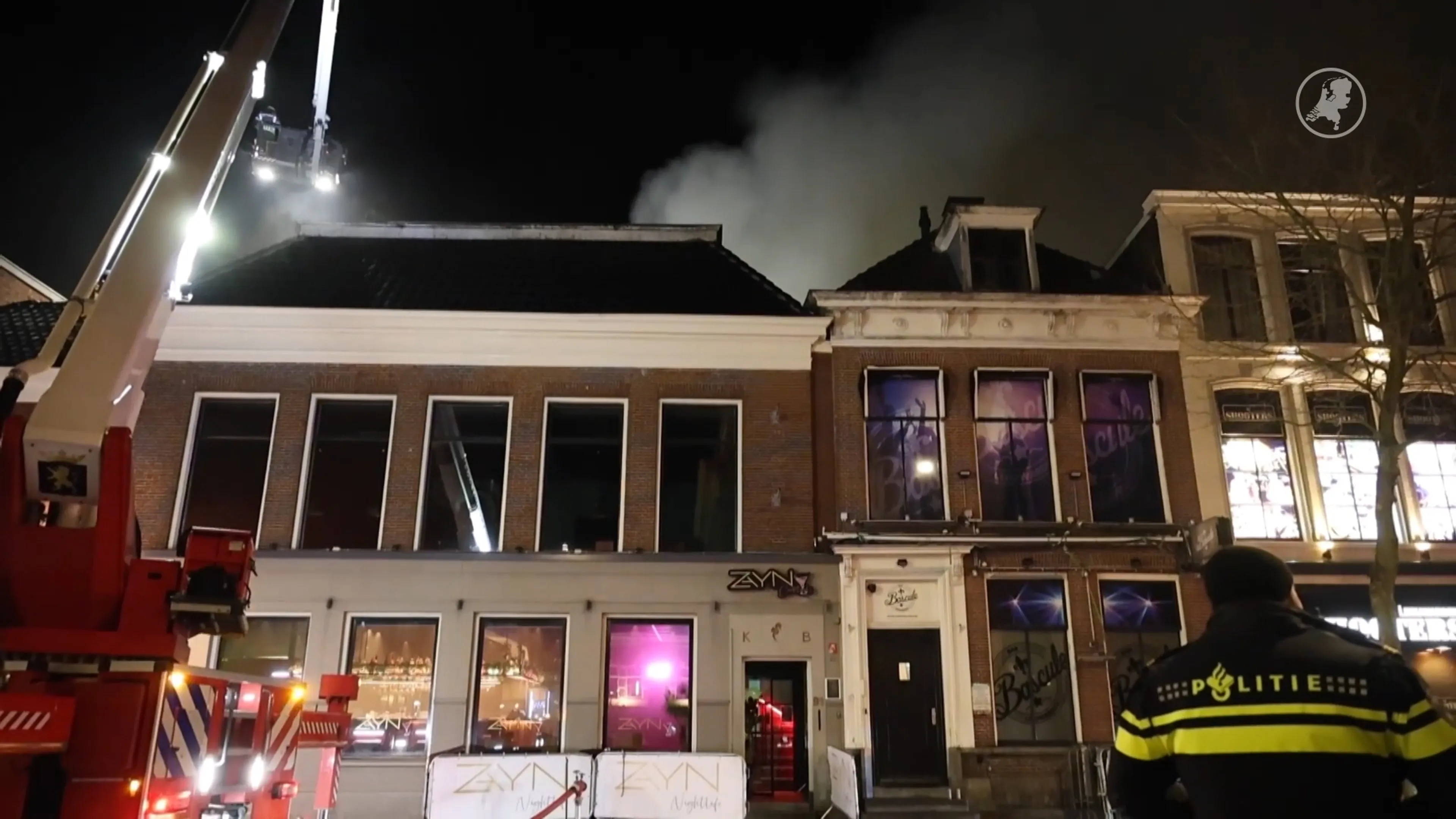 Brandweer krijgt vuur in discotheek Leeuwarden onder controle