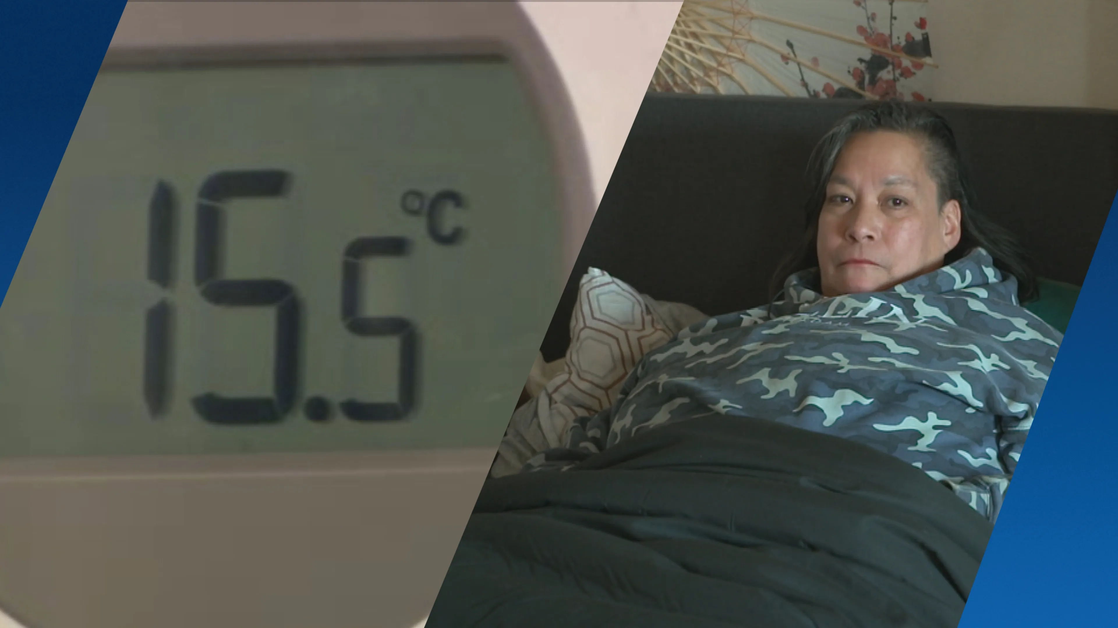 Koudste kerst in jaren, maar Patricia laat de verwarming liever uit
