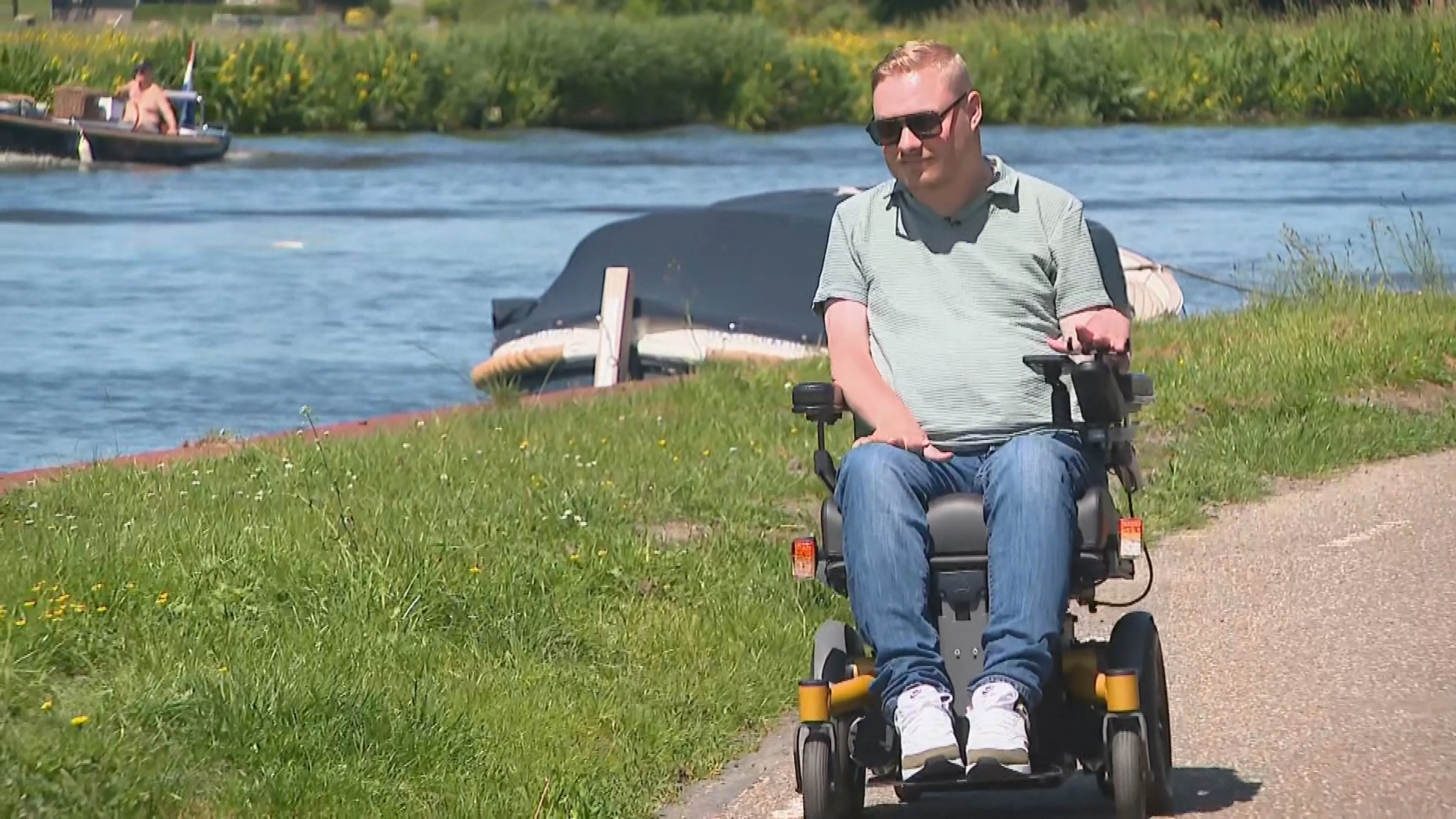 Meindert zit in een rolstoel na duik in ondiep water: 'Was foute boel'