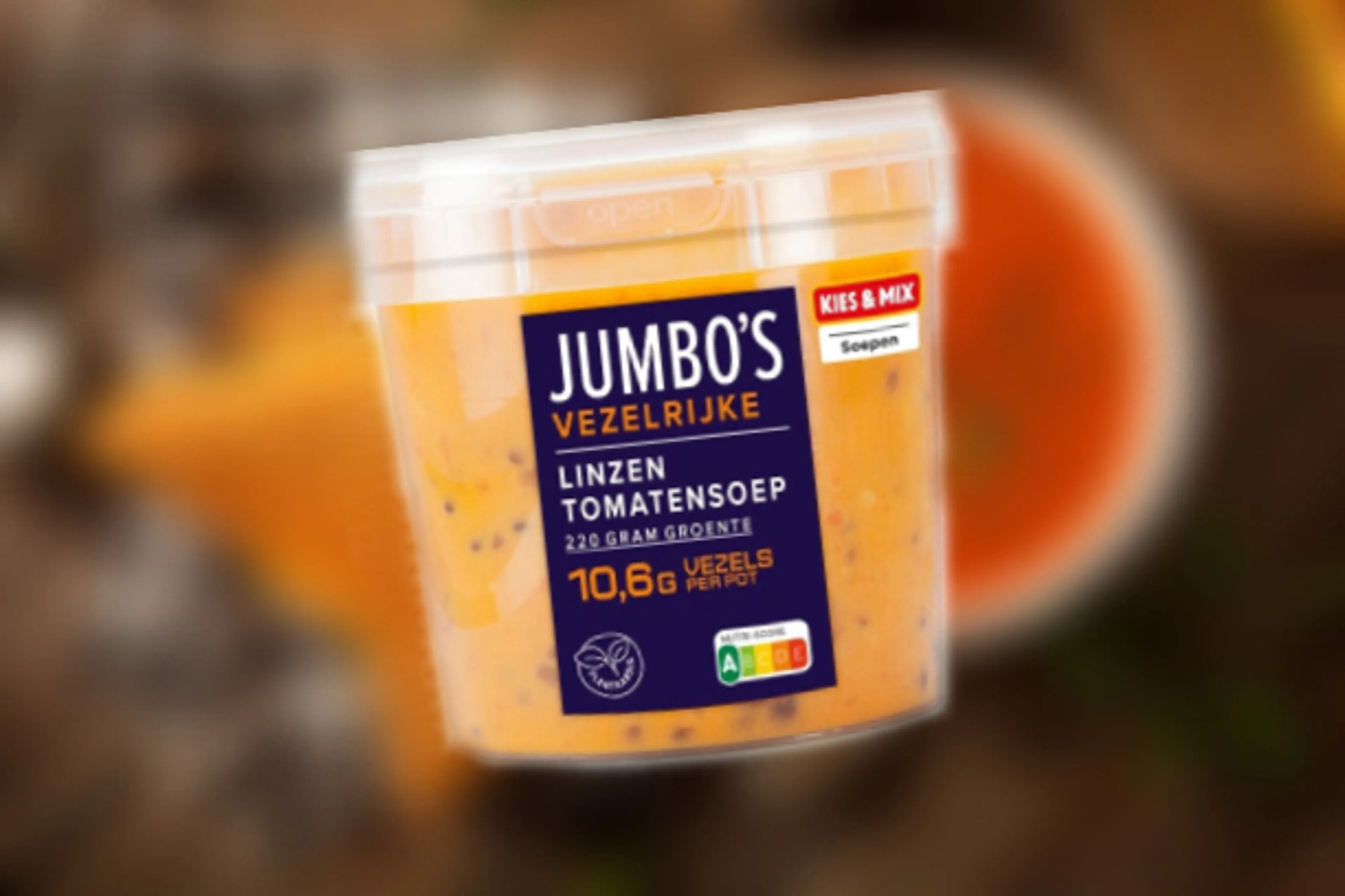 Jumbo waarschuwt voor tomaten linzensoep met verkeerd etiket
