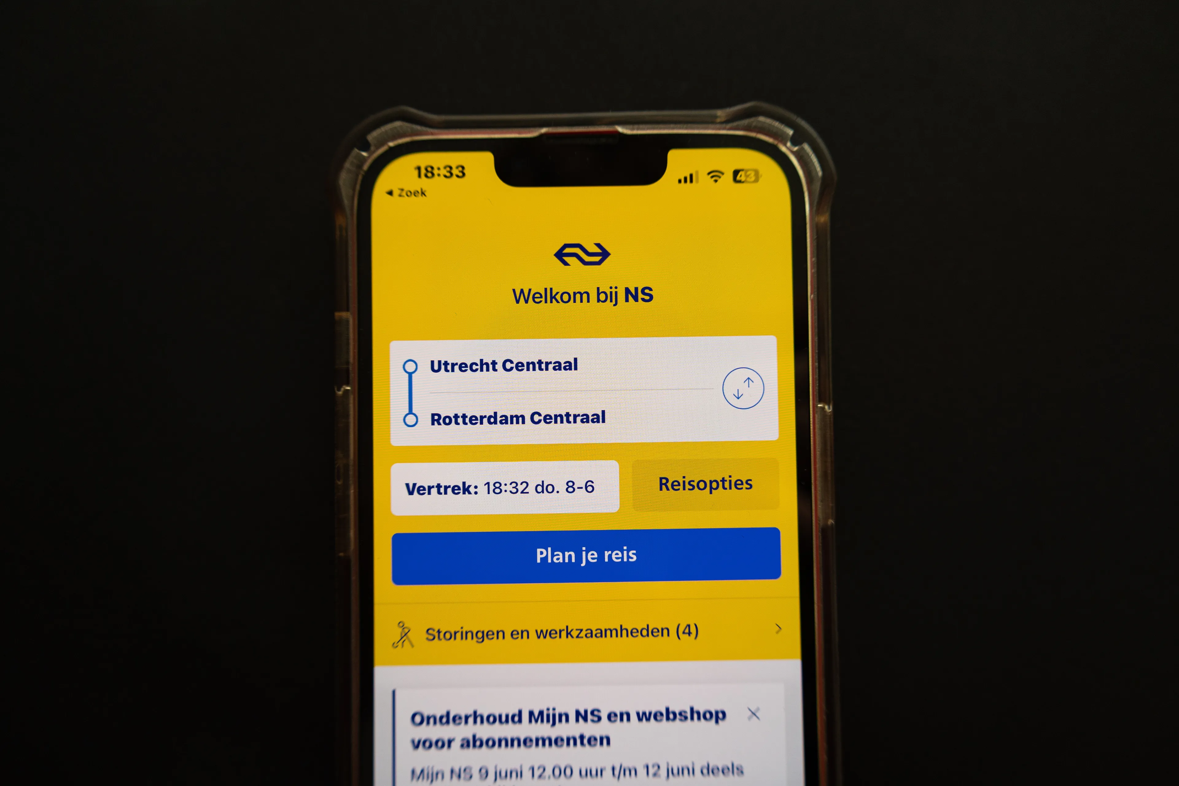 Storing verholpen: NS Reisplanner doet het weer
