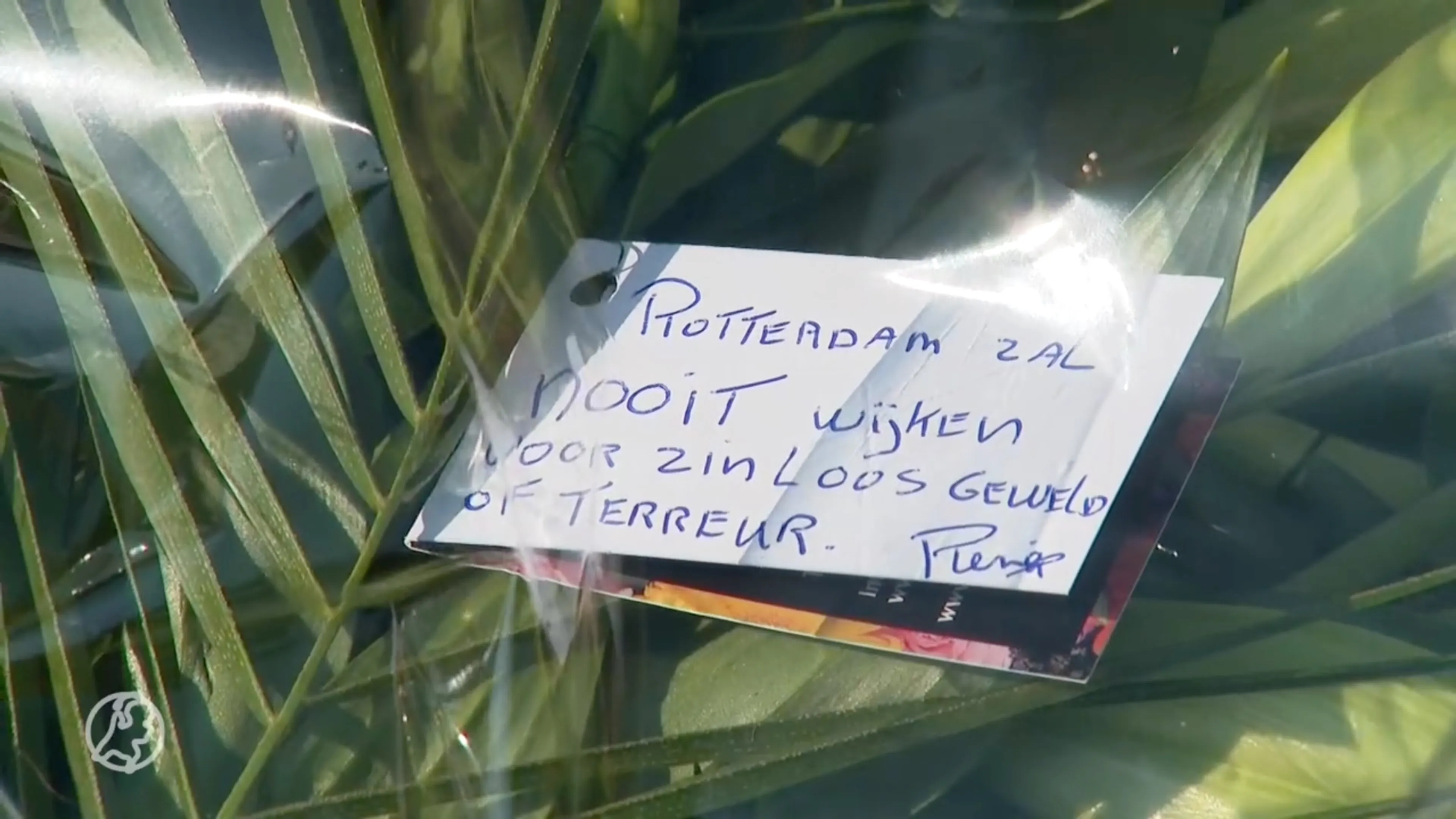 Bloemen op plek dodelijke steekpartij Rotterdam