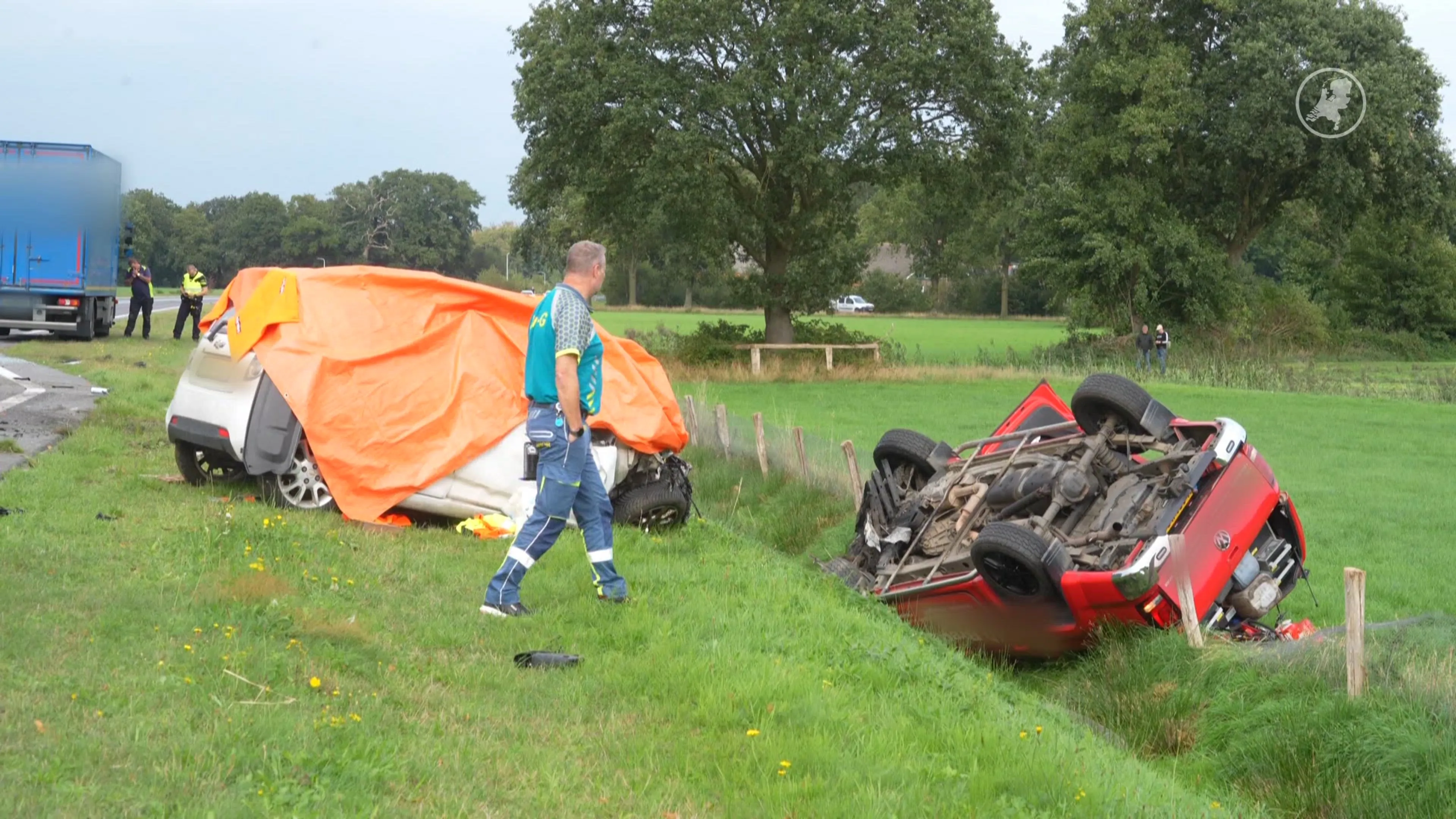 Dode door verkeersongeval bij Holthone in Overijssel