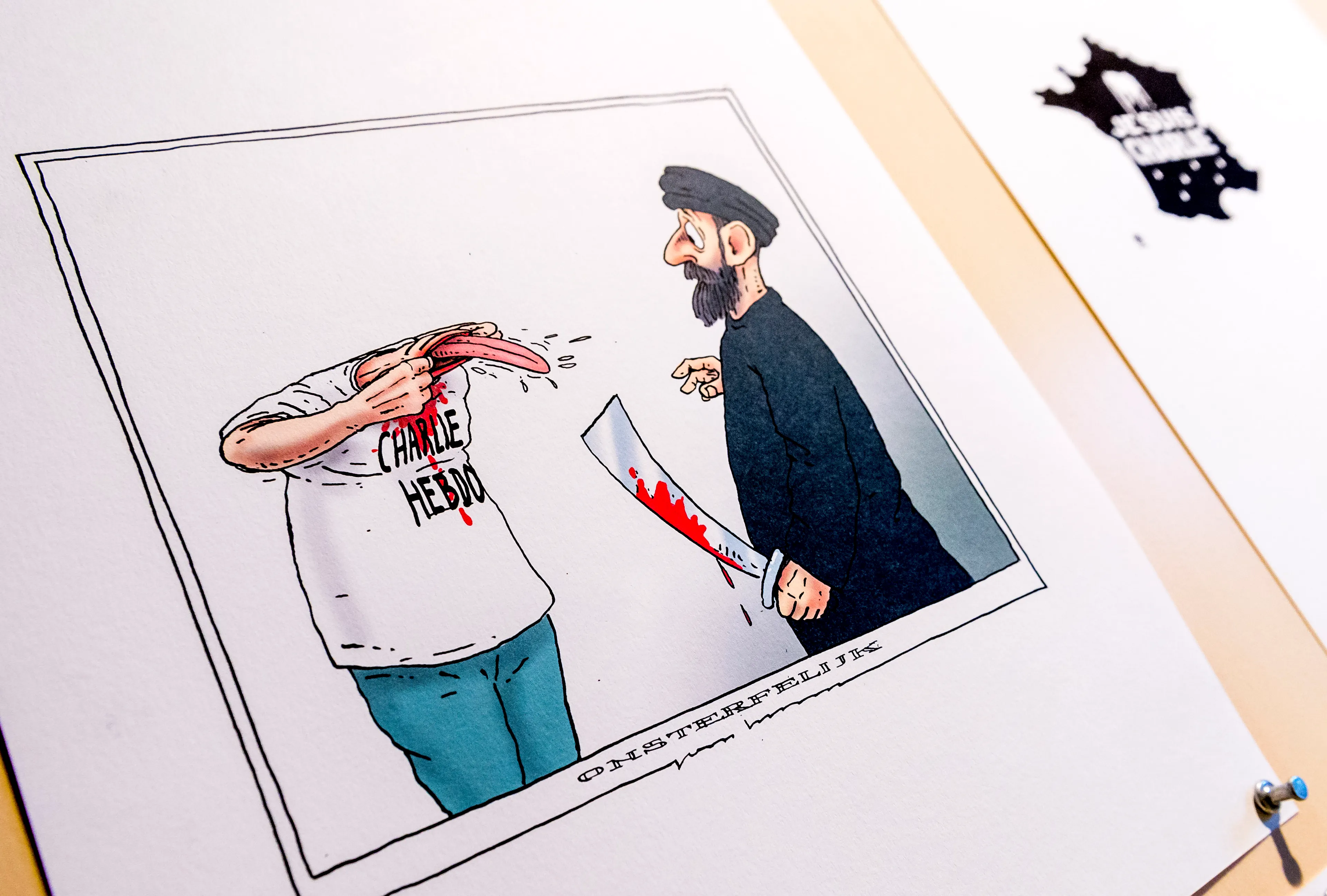 Onderwijsbond: 'Dat een leraar moet onderduiken vanwege een cartoon is onvoorstelbaar'