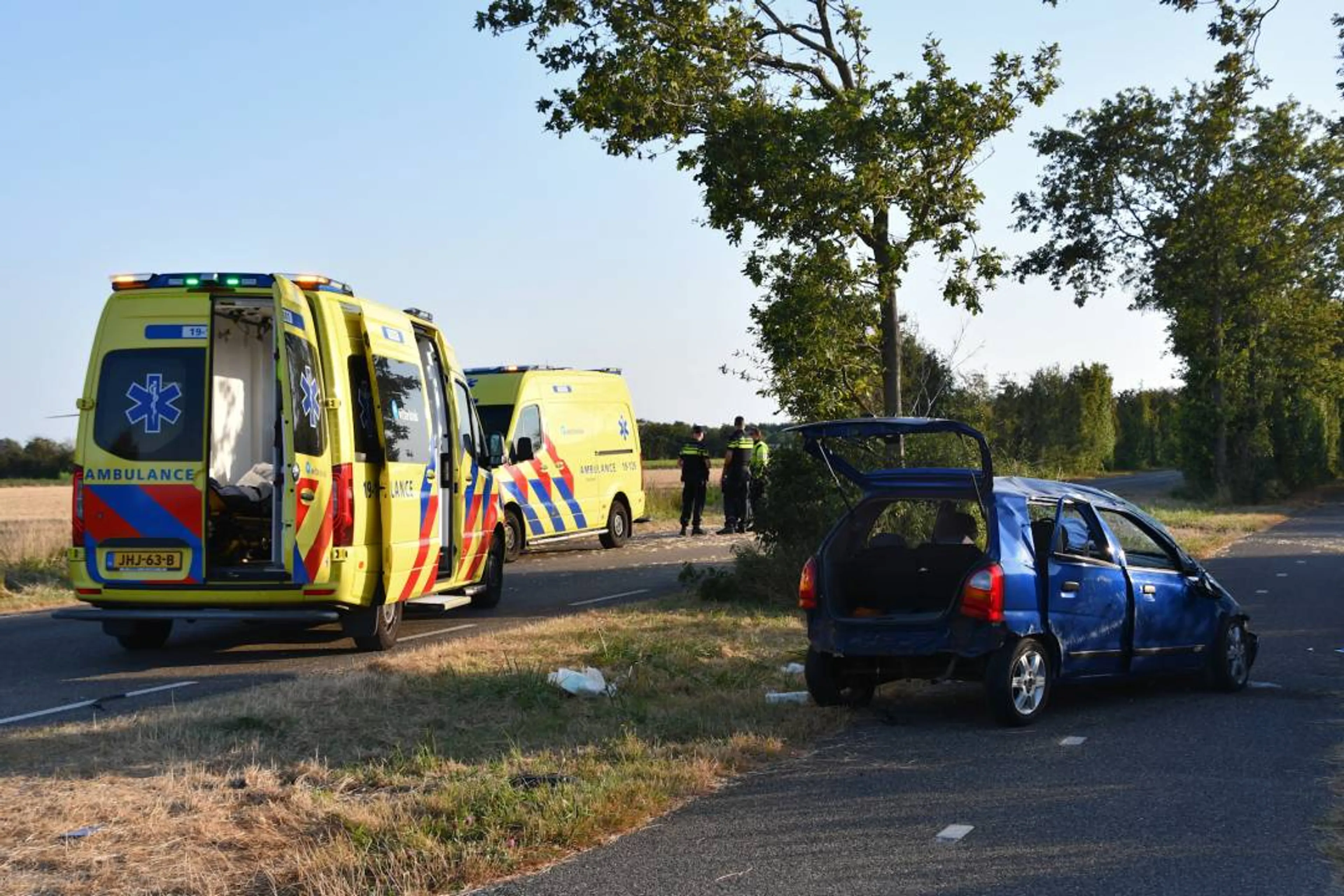 Vier gewonden van wie twee ernstig na ongeluk in Westkapelle
