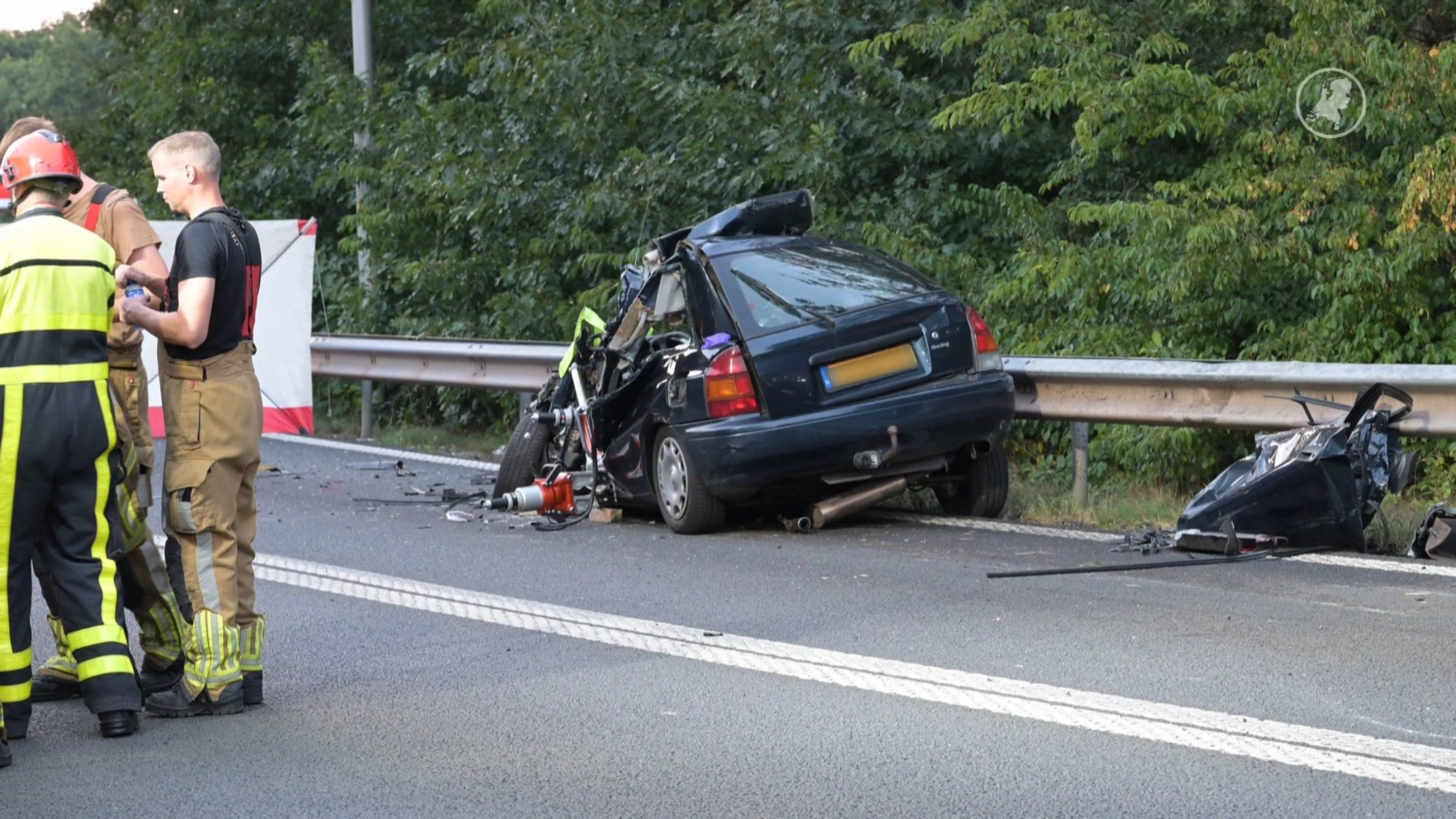 Persoon omgekomen bij ongeluk op A27 bij Oosterhout