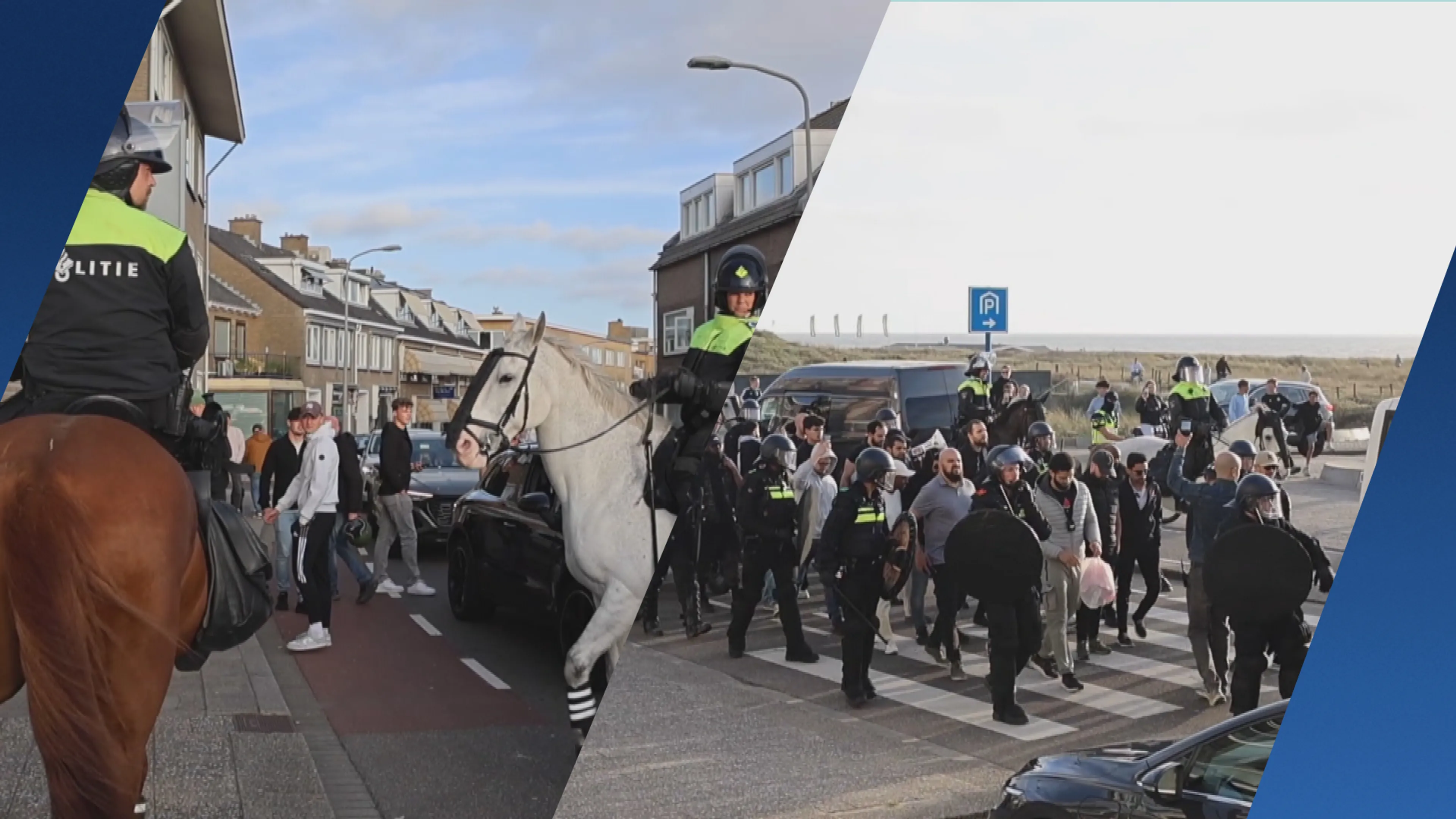 Politie bij rellen Katwijk bekogeld met stenen en flesjes, meerdere aanhoudingen