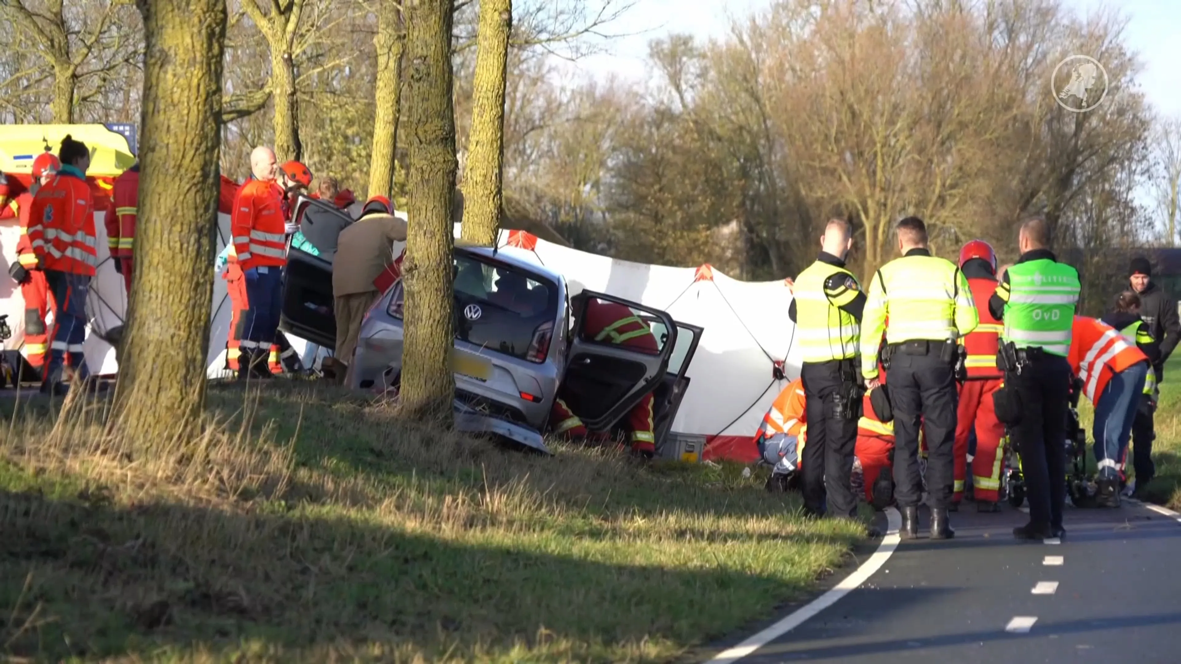 Vier gewonden bij eenzijdig verkeersongeluk in Den Ham