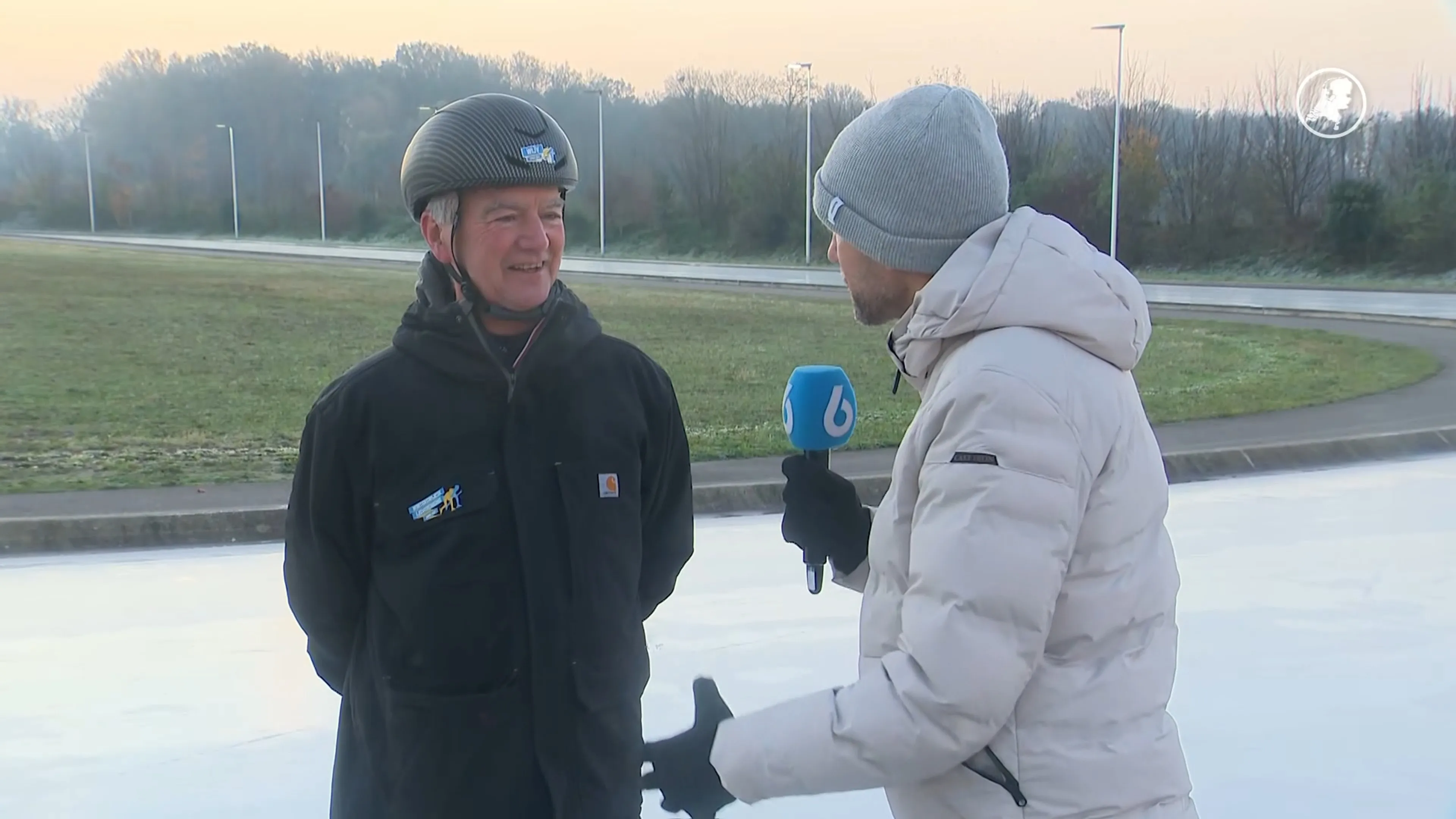 Winterse taferelen in Winterswijk: eerste schaatsers op natuurijs