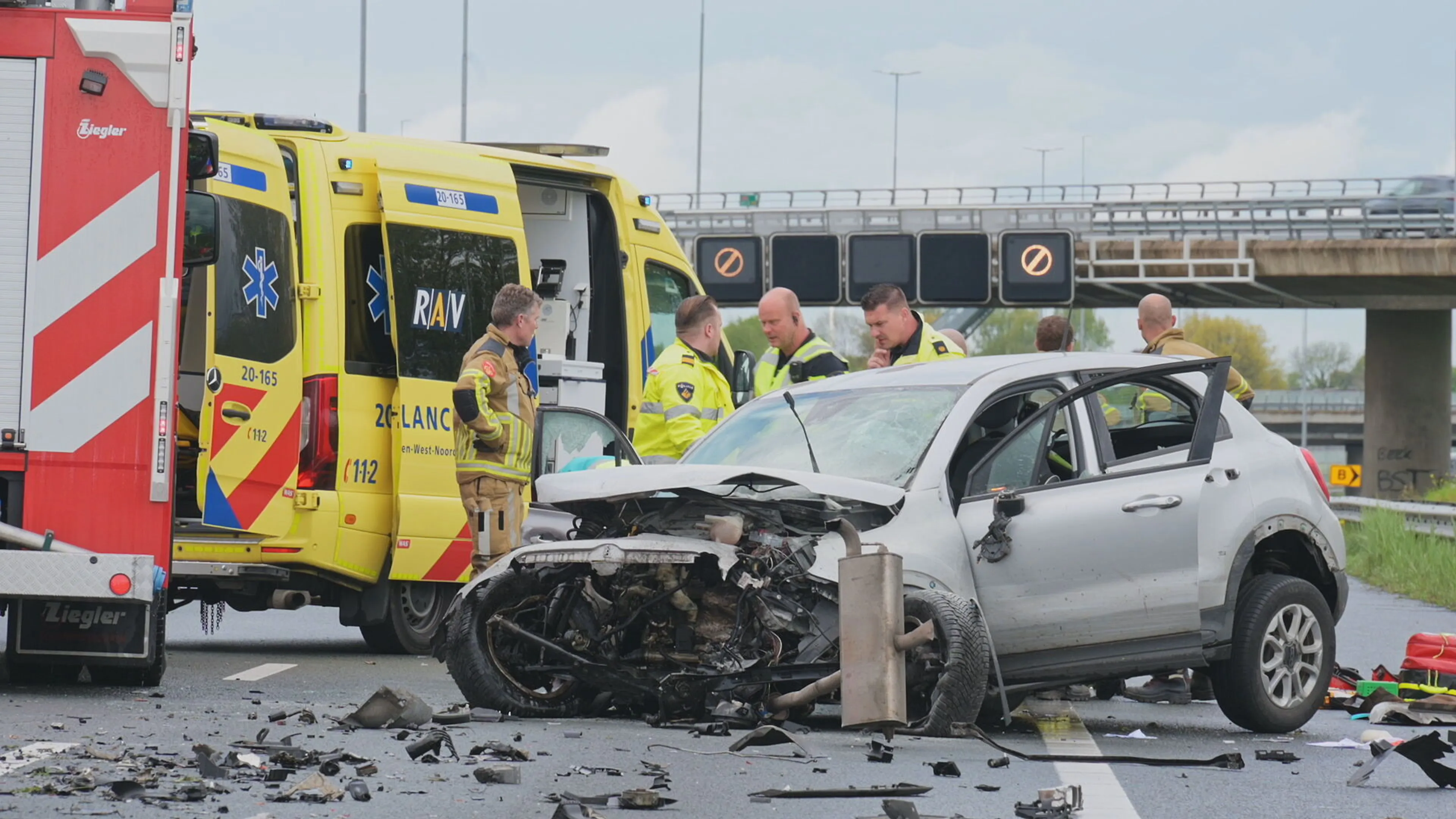 Enorme file in West-Brabant door heftig fataal ongeluk
