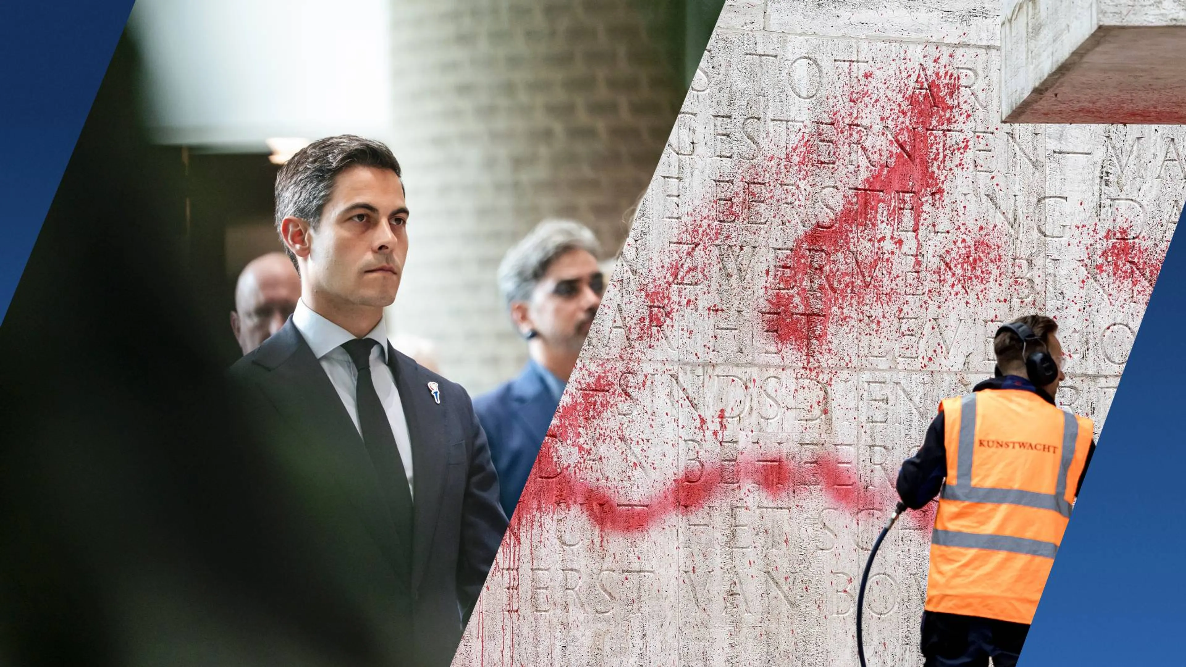 Woede om bekladding Dam: Kamer en kabinet spreken afschuw uit