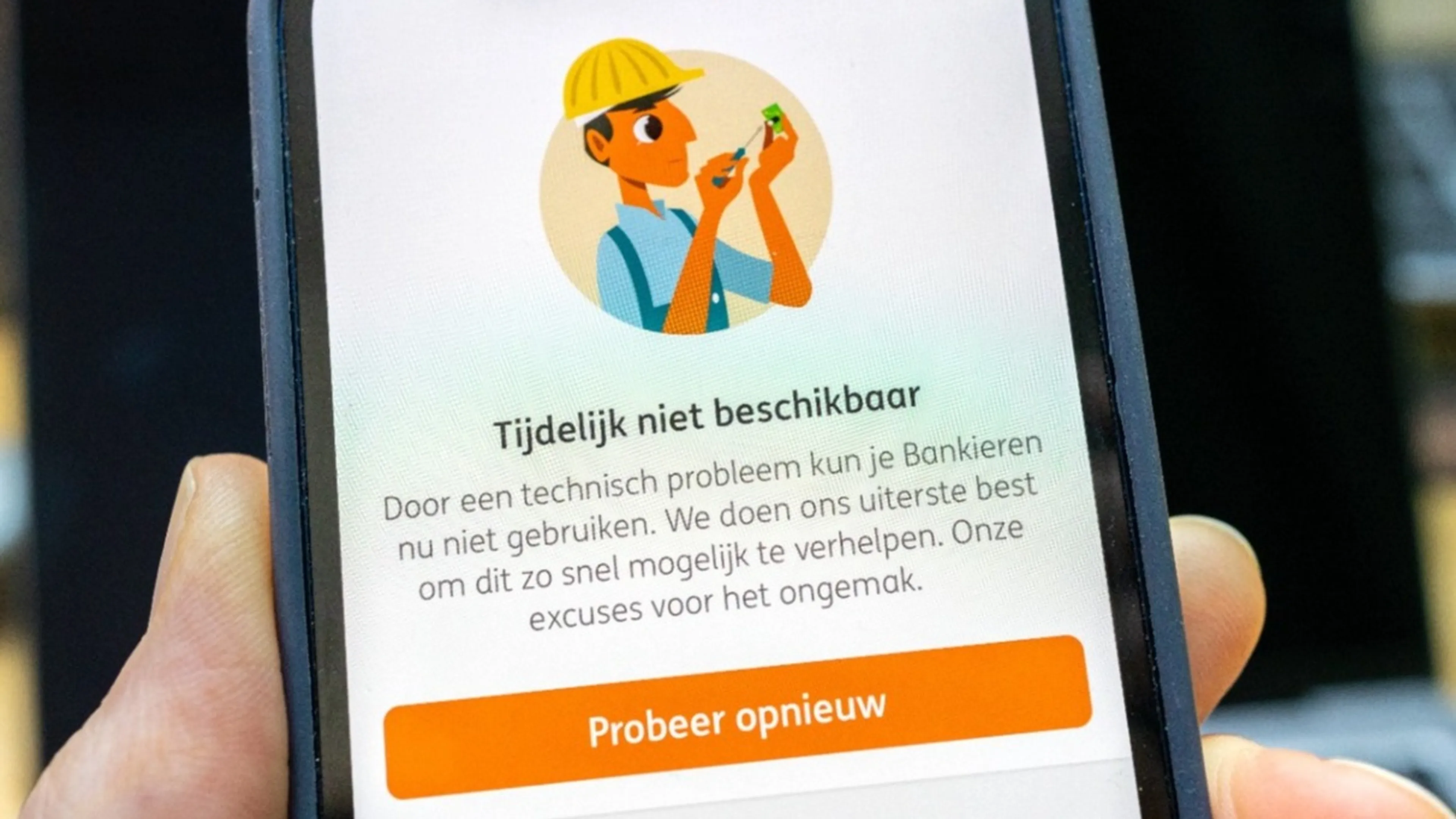 Storing bij ING opgelost, betalen via app kan weer