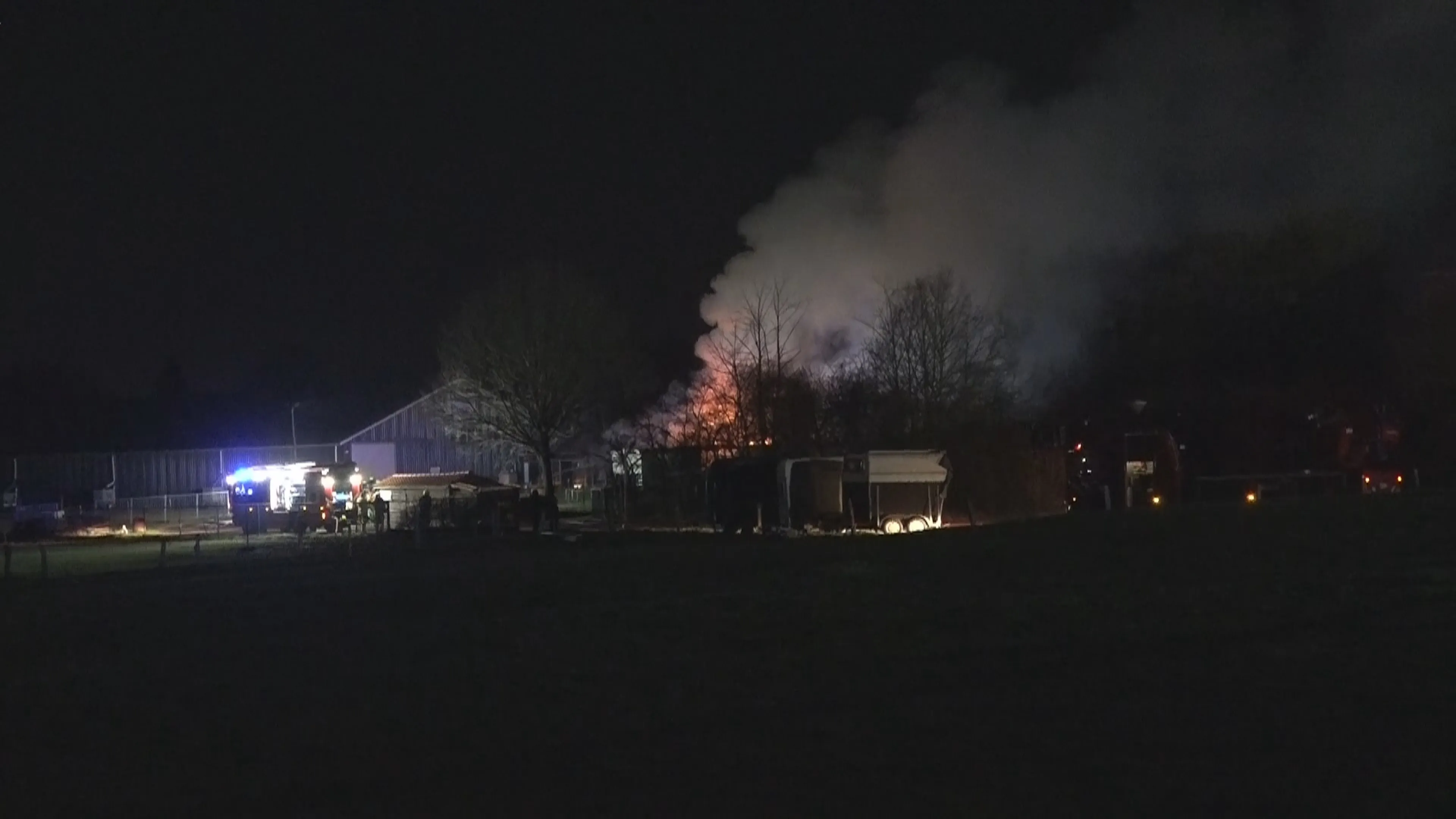 Tien paarden dood bij grote brand in manege in Heerlen