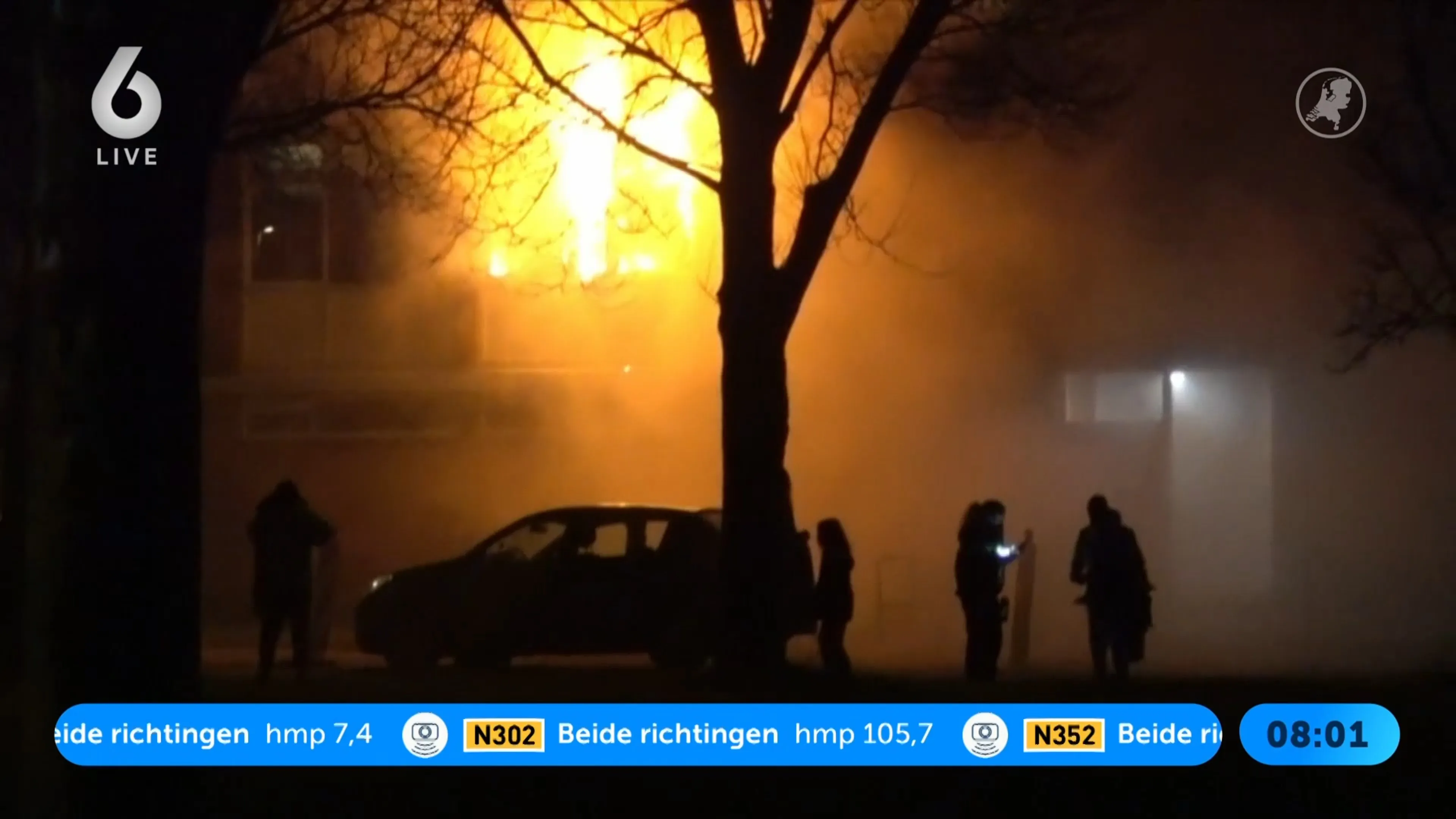 Grote brand Den Helder: huizen ontruimd, asbest aangetroffen