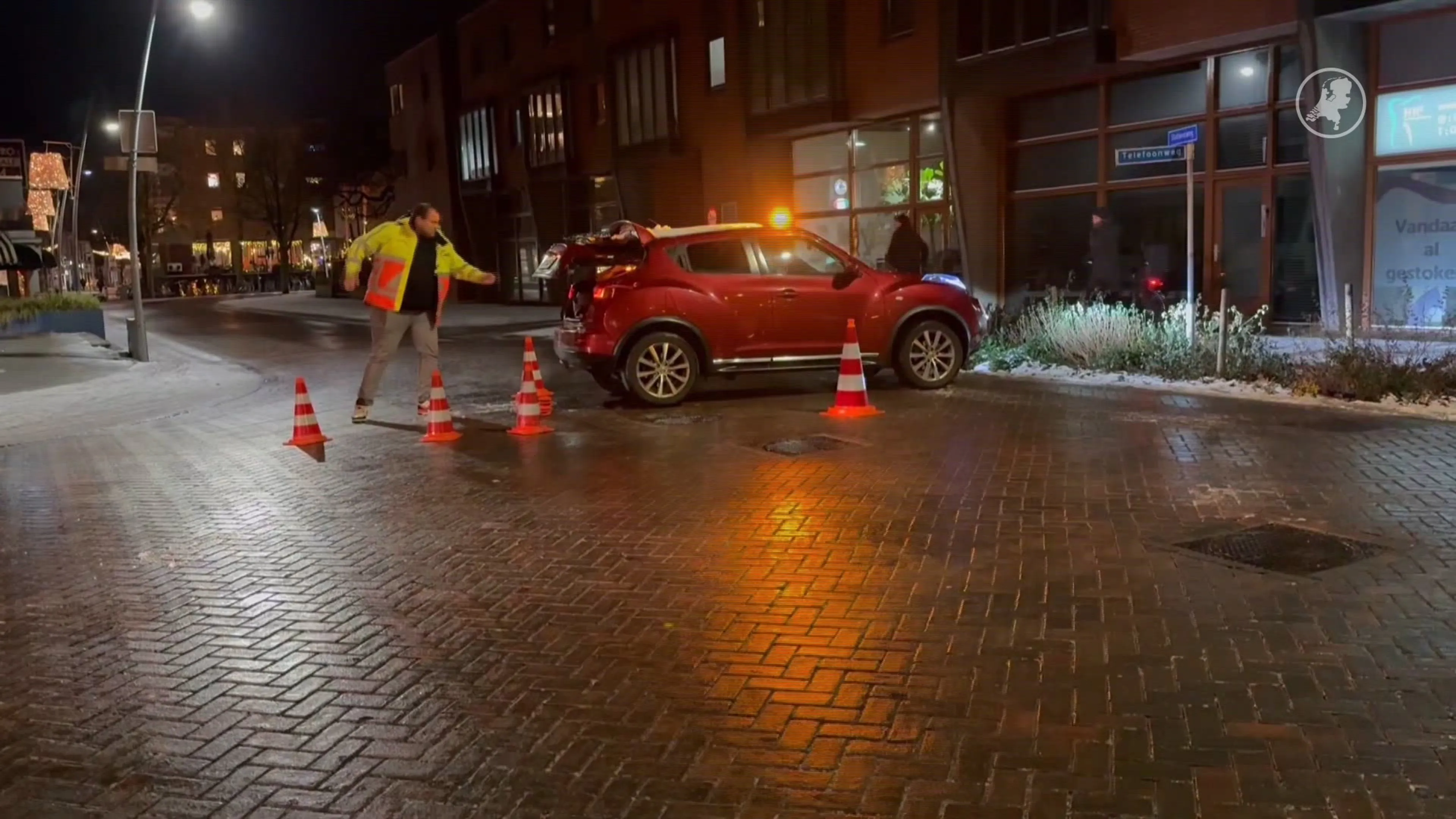 Gladheid op Nederlandse wegen door winterweer: ook in Ede is het glibberen