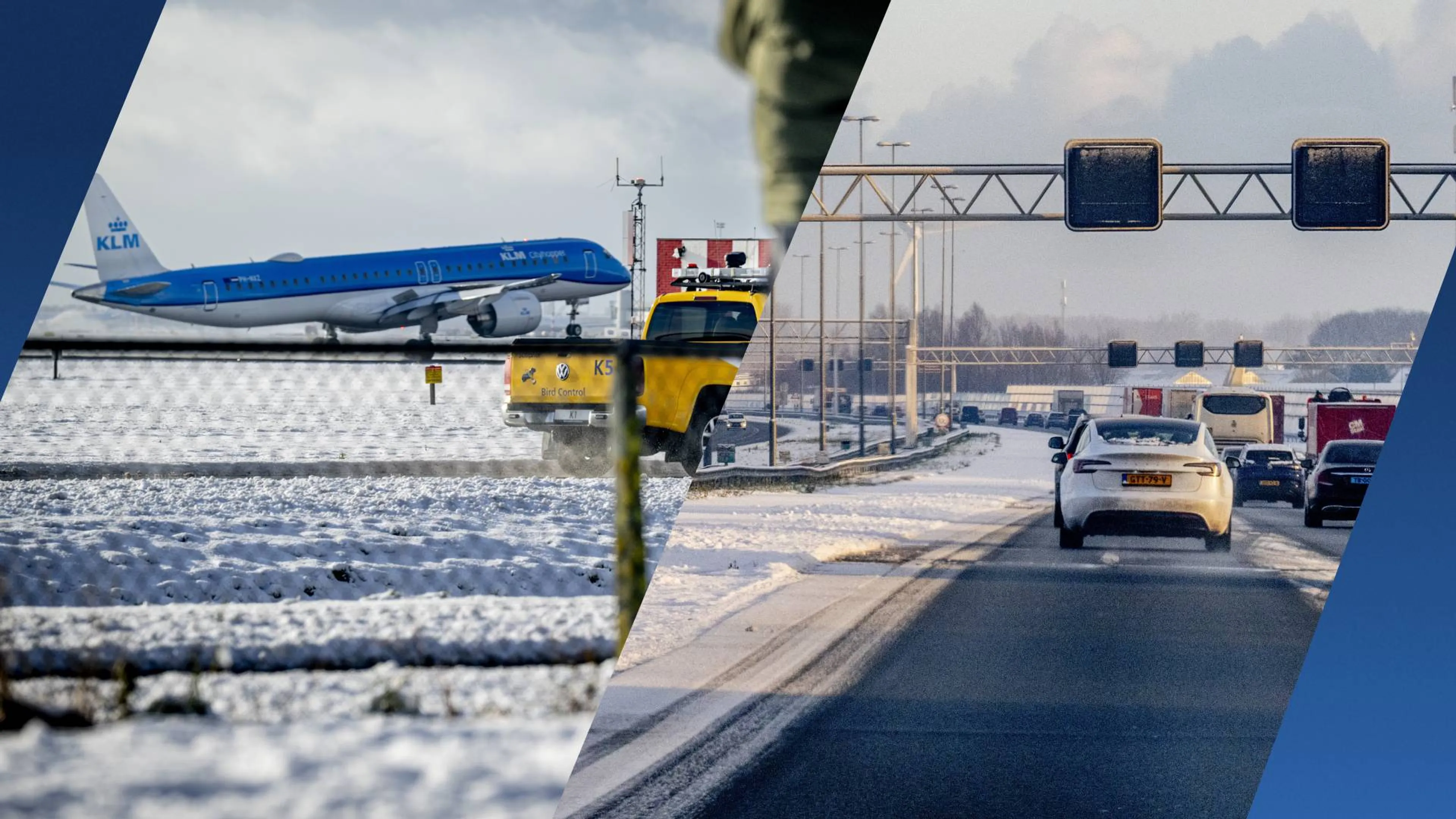 Opnieuw problemen door winterweer: verkeer ontregeld en tentamens geschrapt