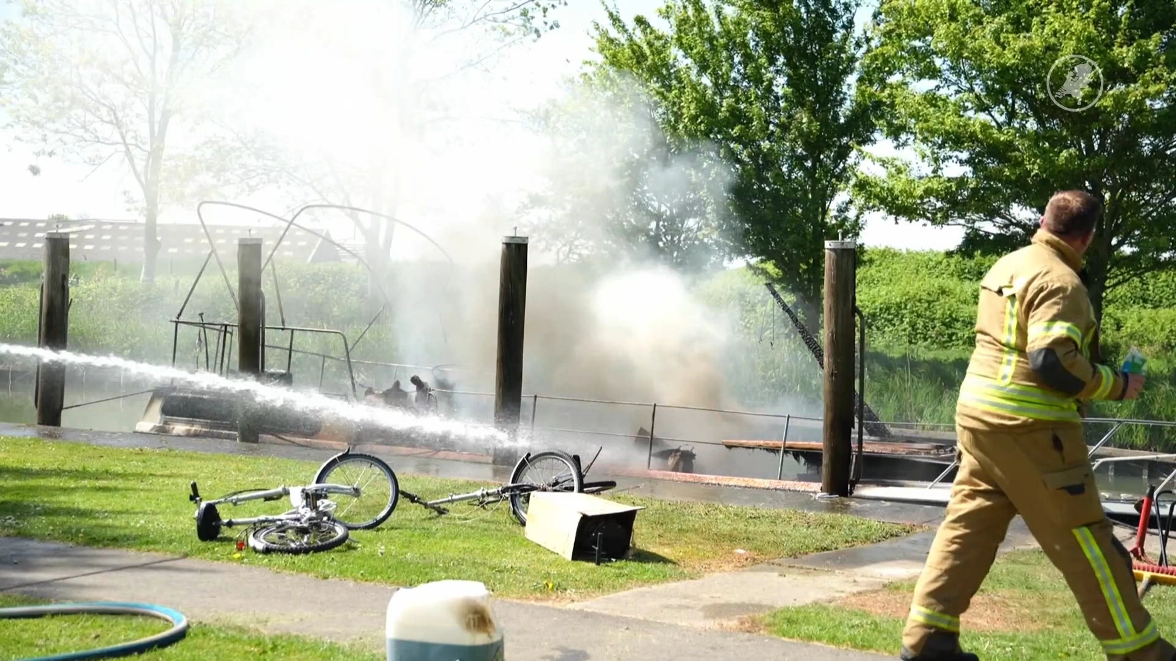 Explosie op plezierjacht in Goudswaard