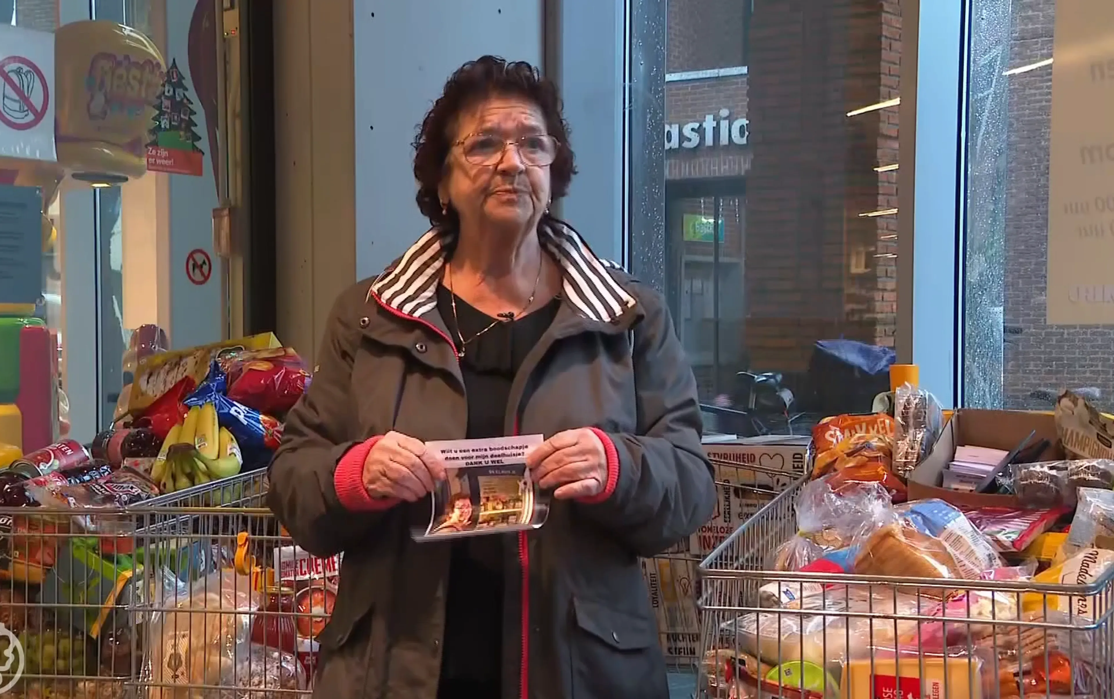 Annemarie zorgt dat minima niets tekortkomen tijdens feestdagen: tien winkelwagens vol