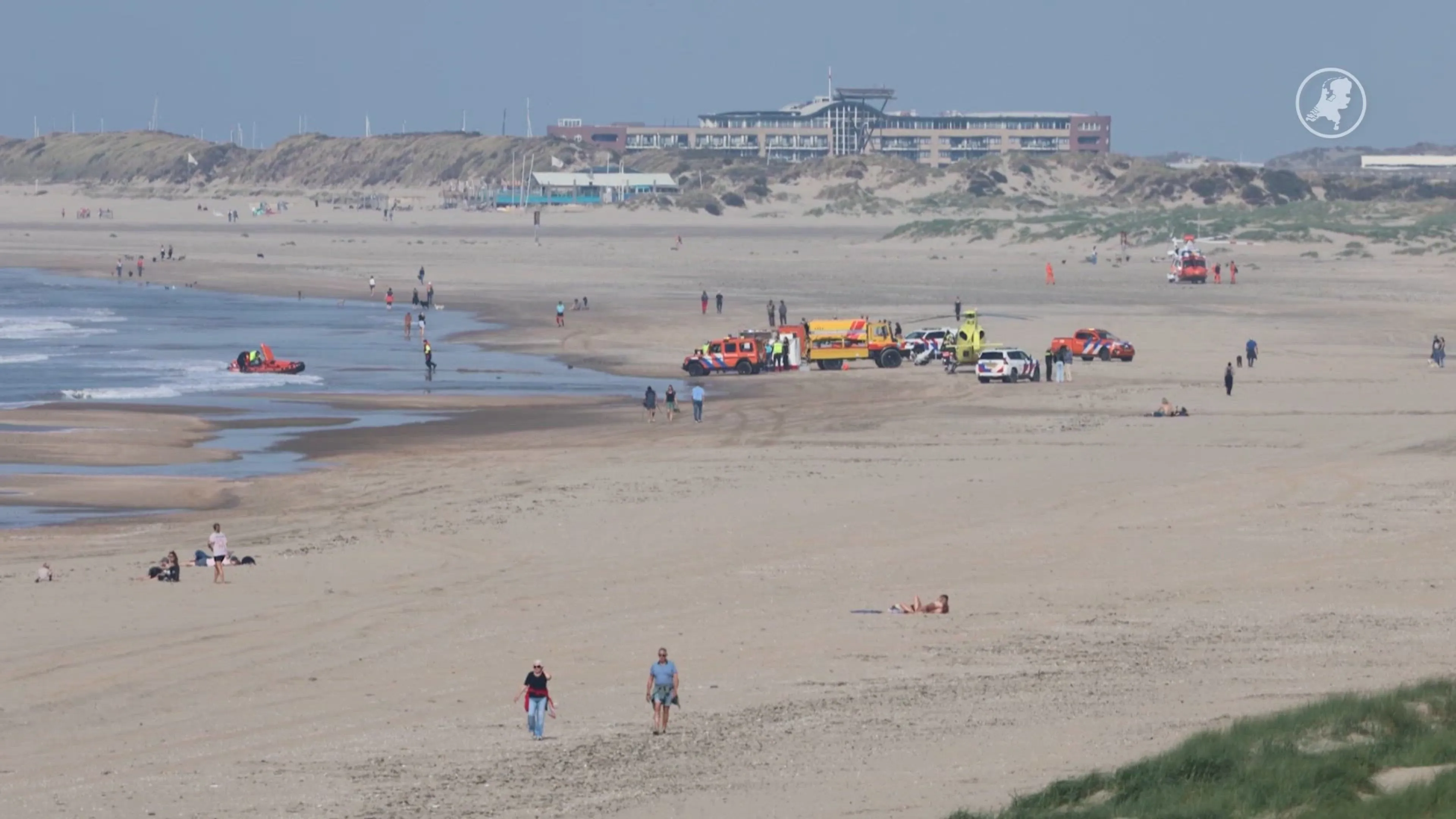Persoon overleden na zoekactie in Noordzee tussen IJmuiden en Overveen
