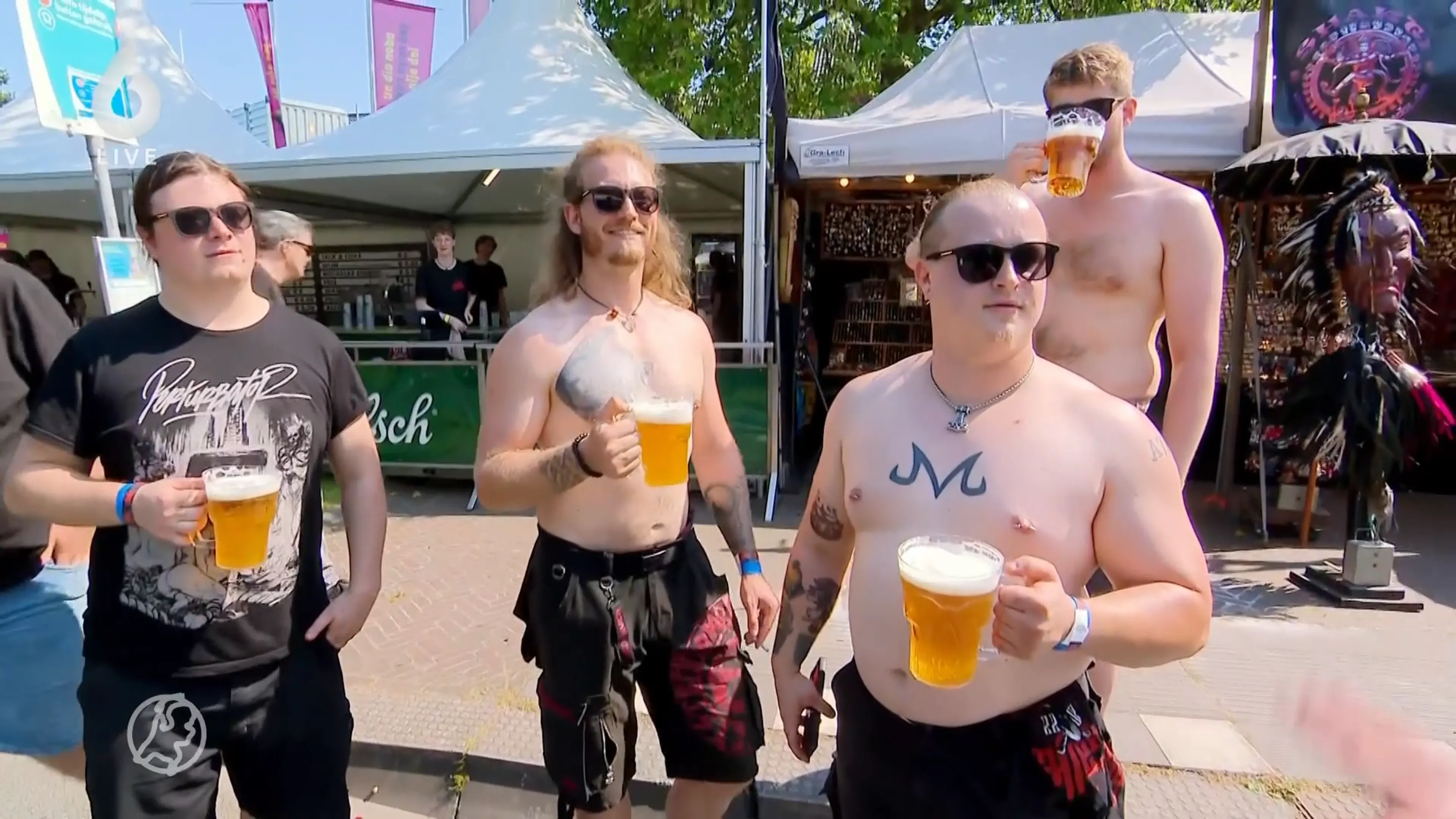 Waarschuwing voor gevaar van alcohol en drugs tijdens warme dagen