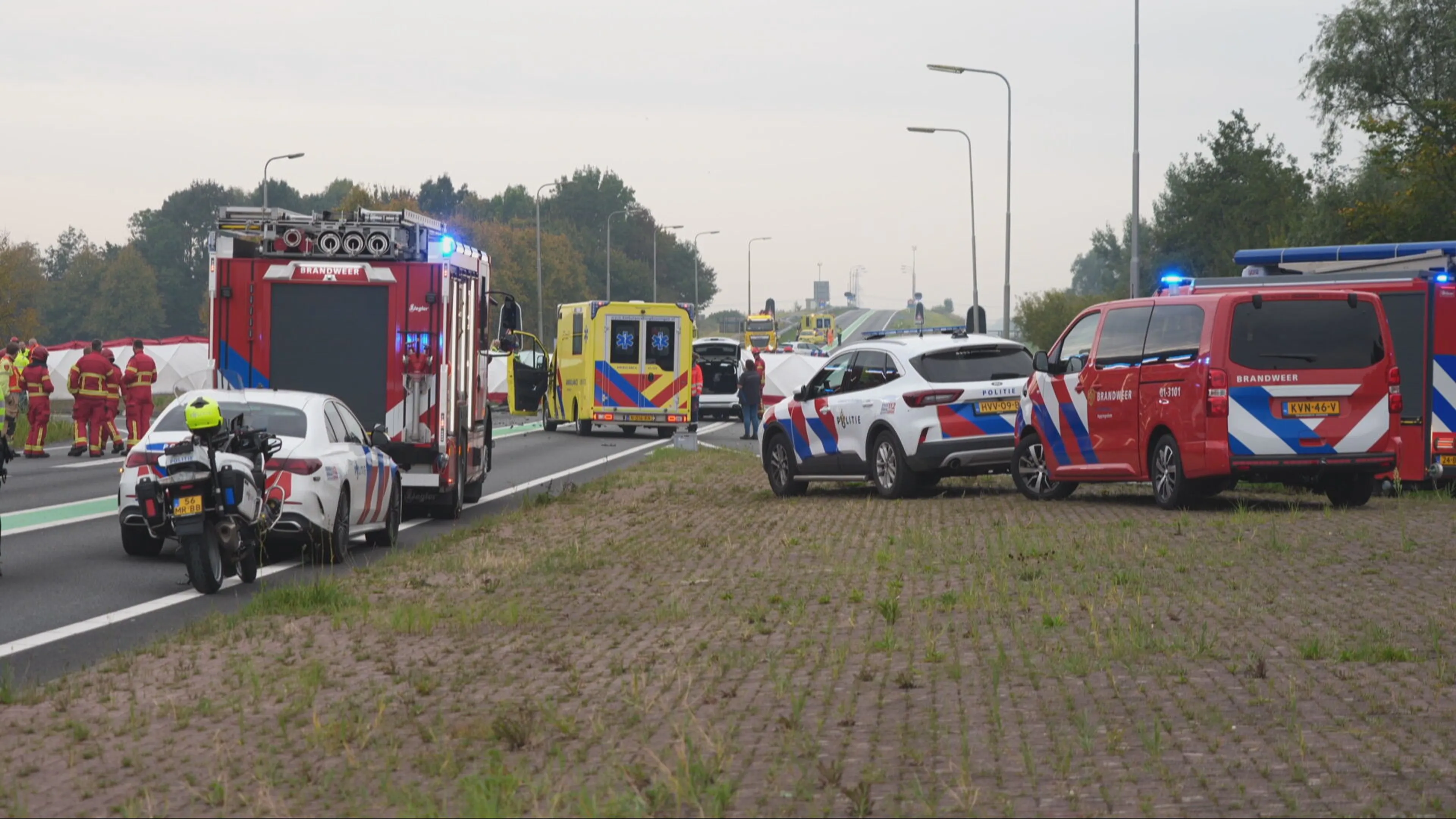 Twee gewonden bij ongeval op N33 Appingedam