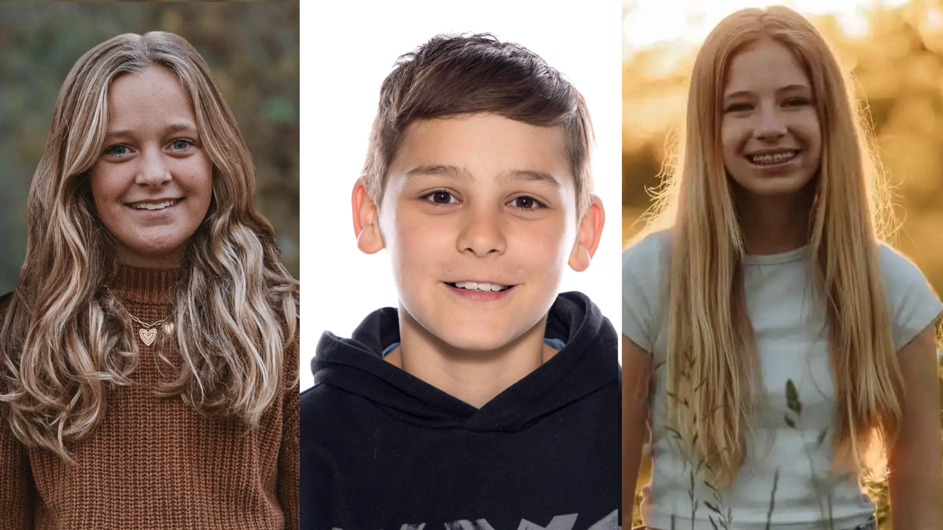 Ouders slachtoffers schoolkampdrama delen foto's van omgekomen Olivia, Damian en Sarah: 'Voor altijd 12'