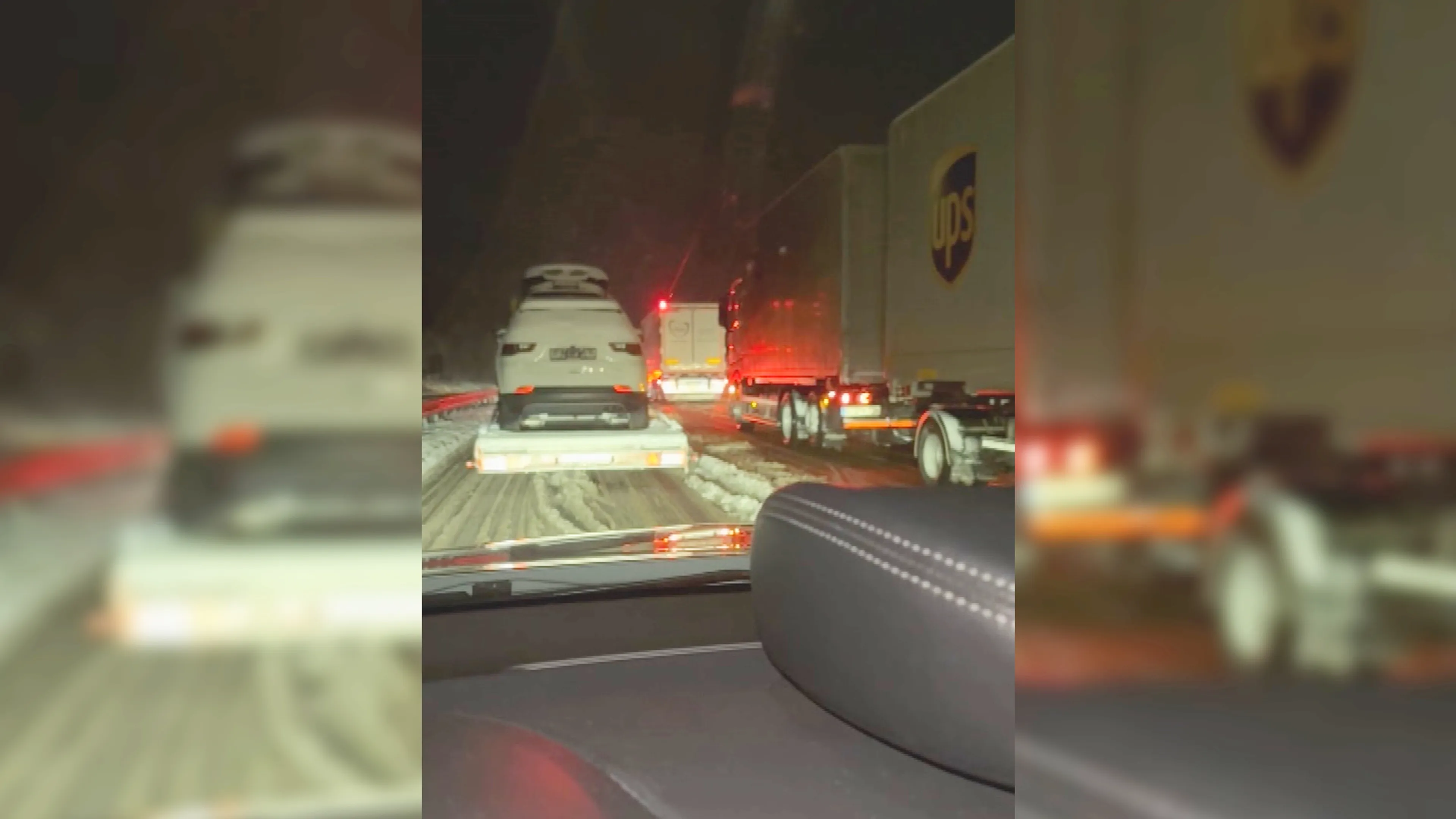 Vrienden stranden in horrorfile van 18 uur door extreem winterweer: 'Bizar'