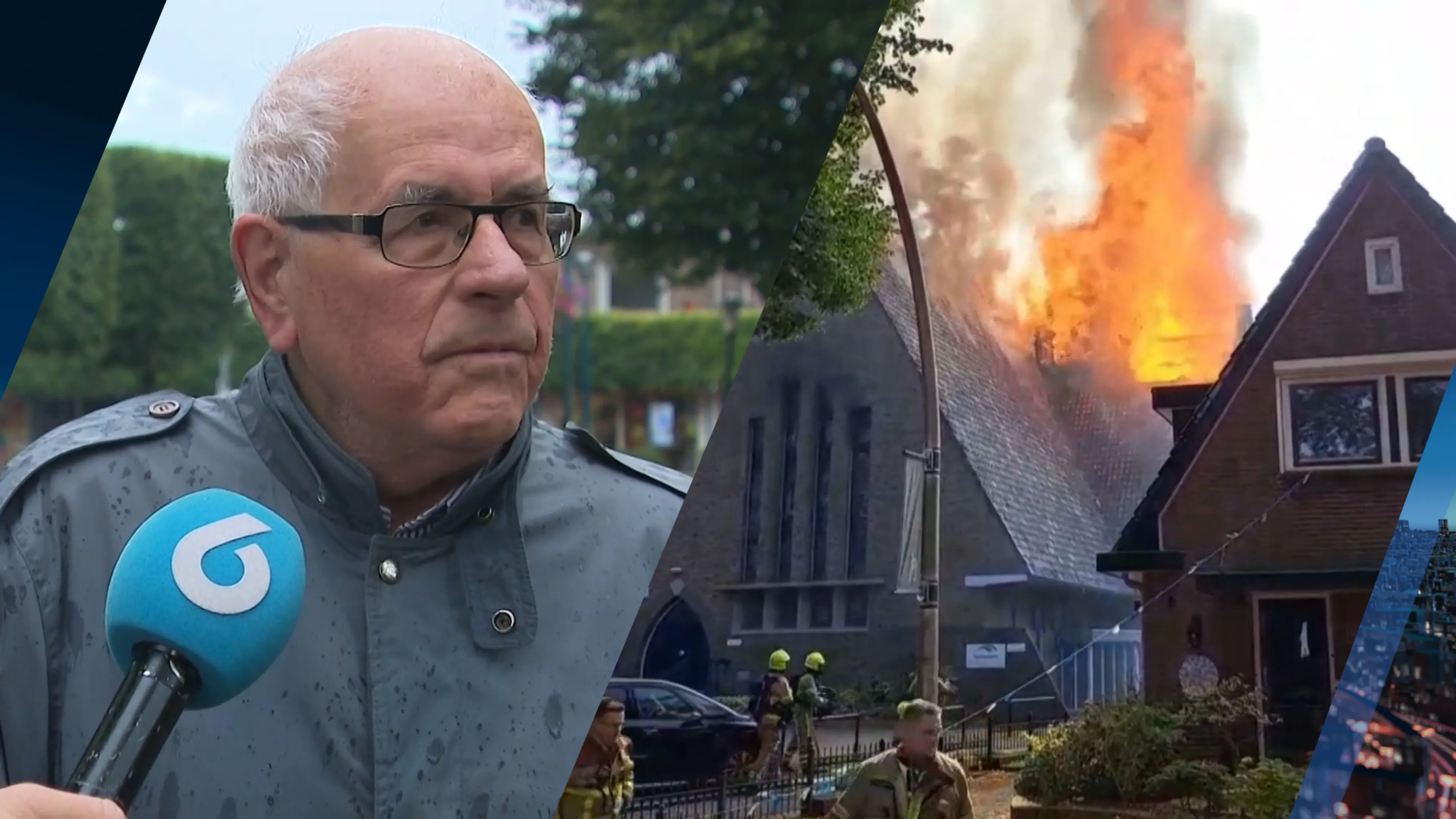 Verdriet in Epe om afgebrande kerk: 'Alsof je ouderlijk huis afbrandt'