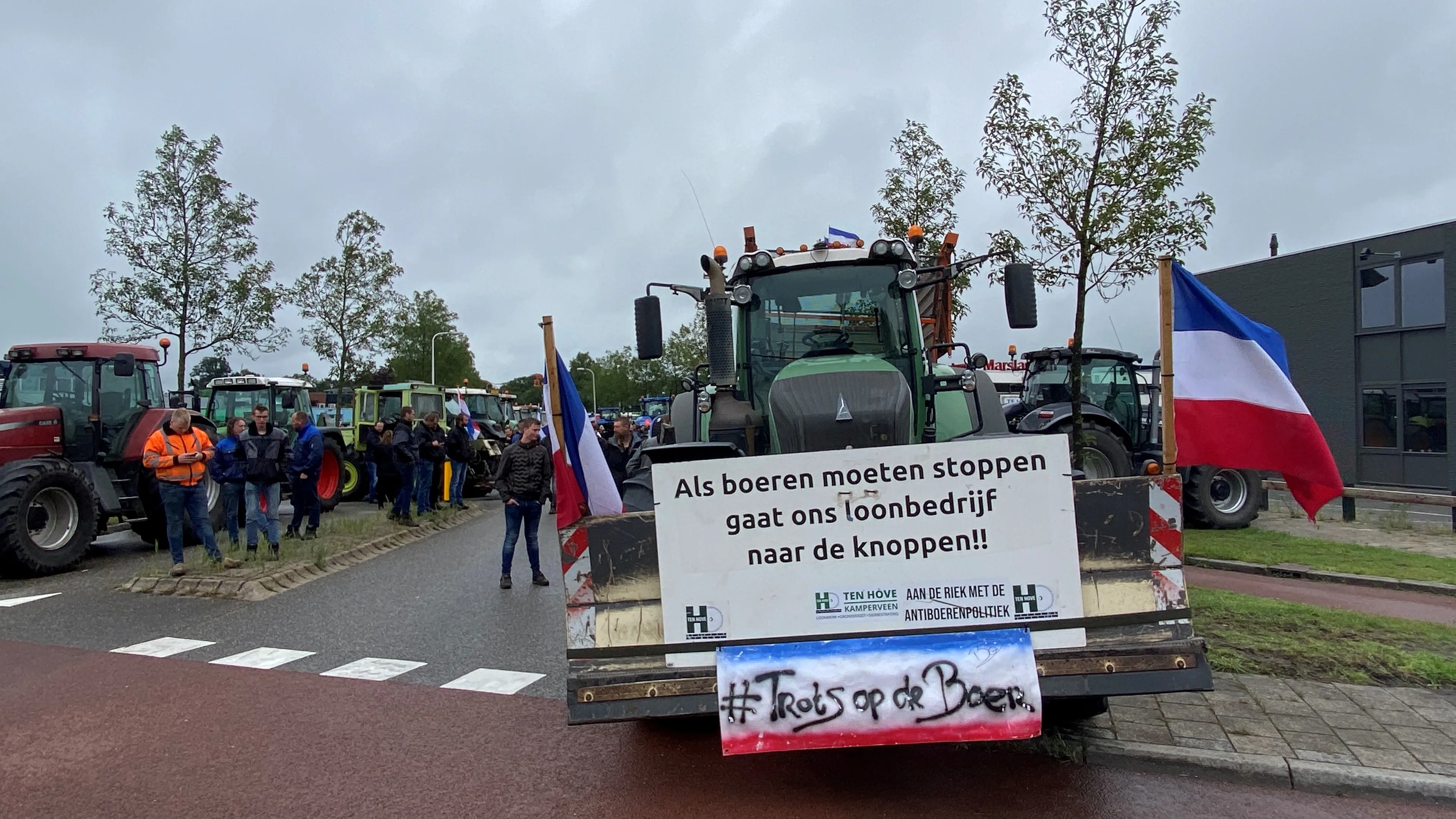 Boeren vertrokken bij distributiecentrum Albert Heijn in Zwolle