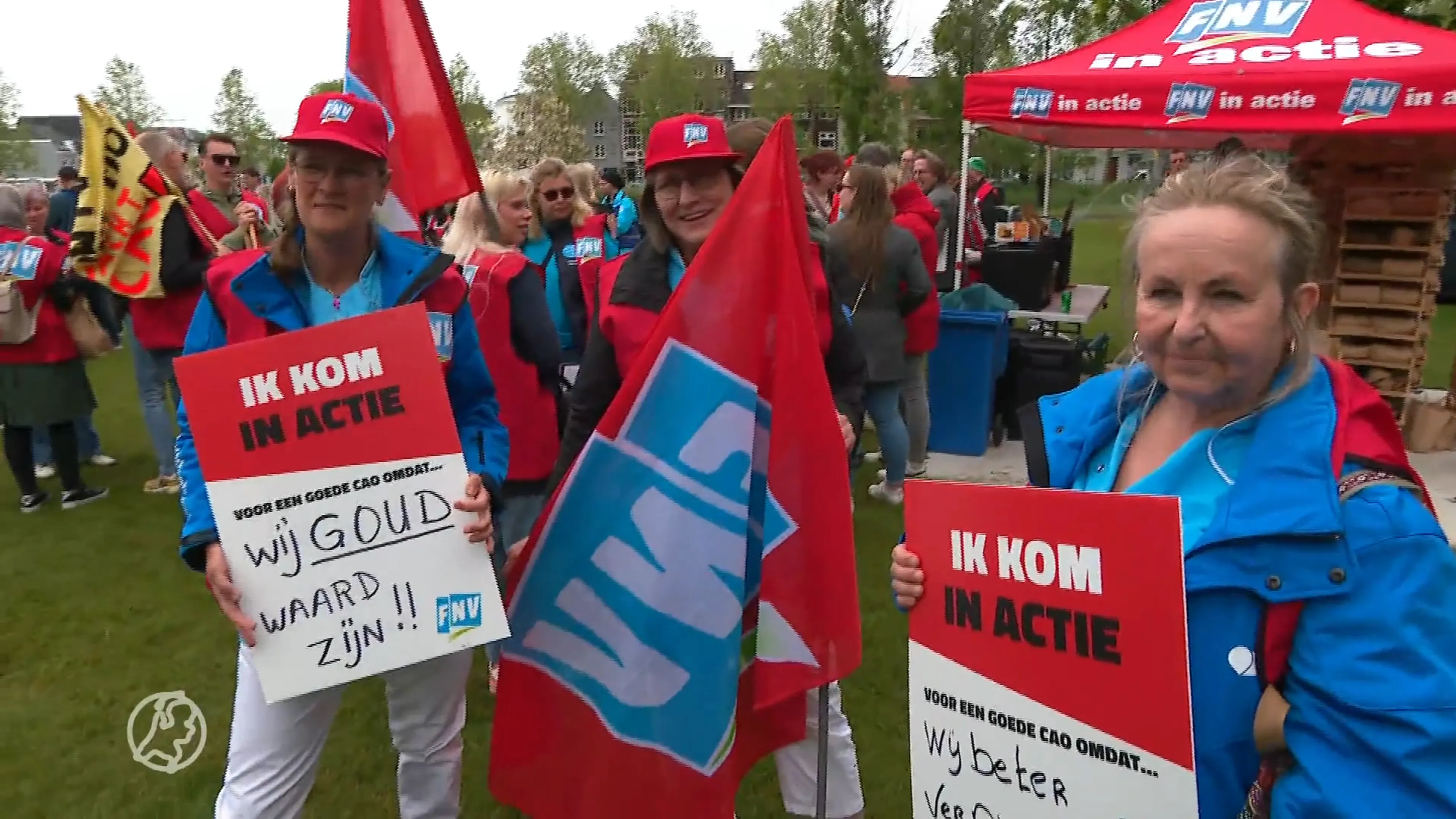 'Zorgmedewerkers zijn goud waard' en daarom staken ze voor meer waardering