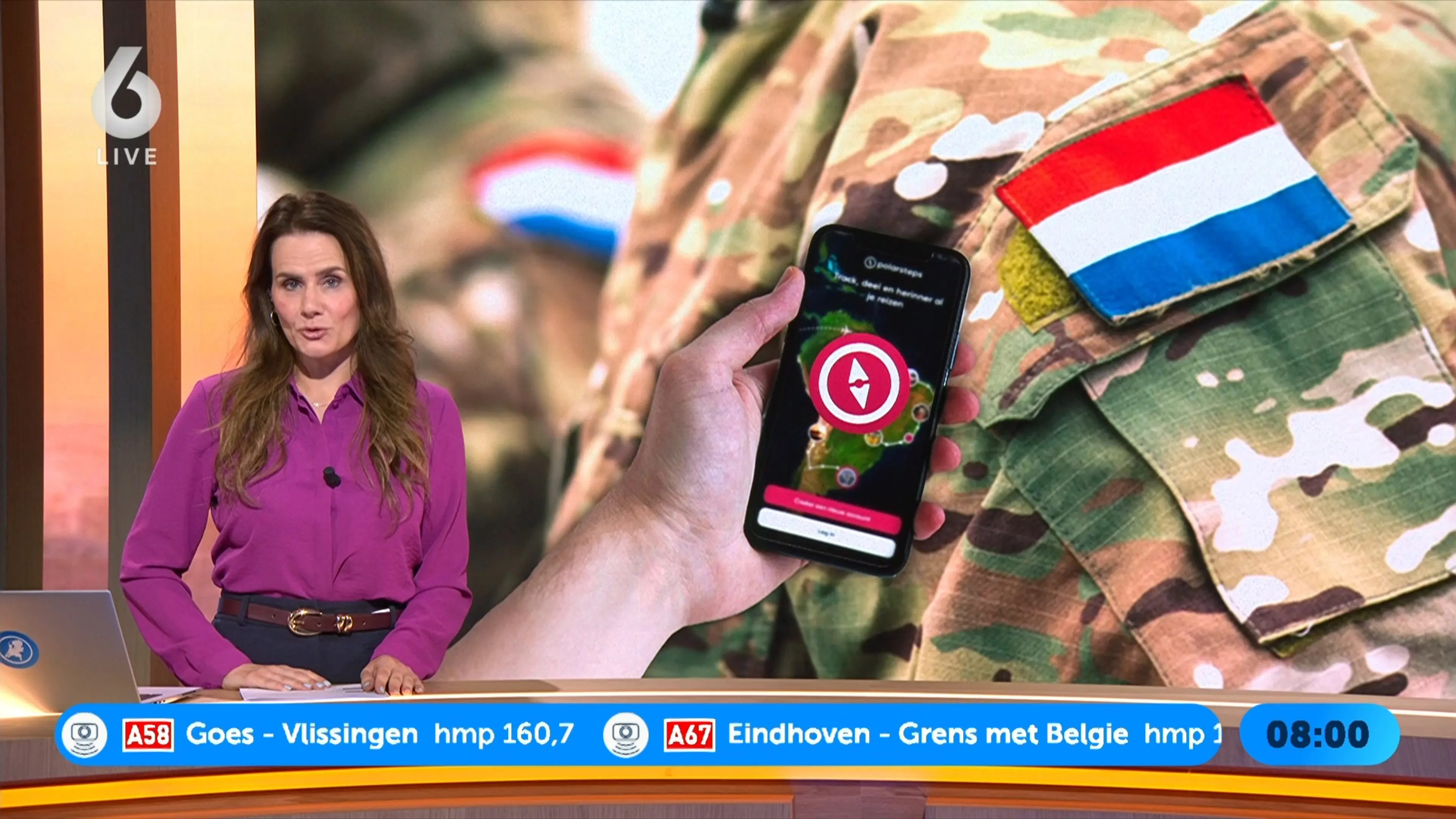 Tientallen militairen te volgen via lekke app Polarsteps