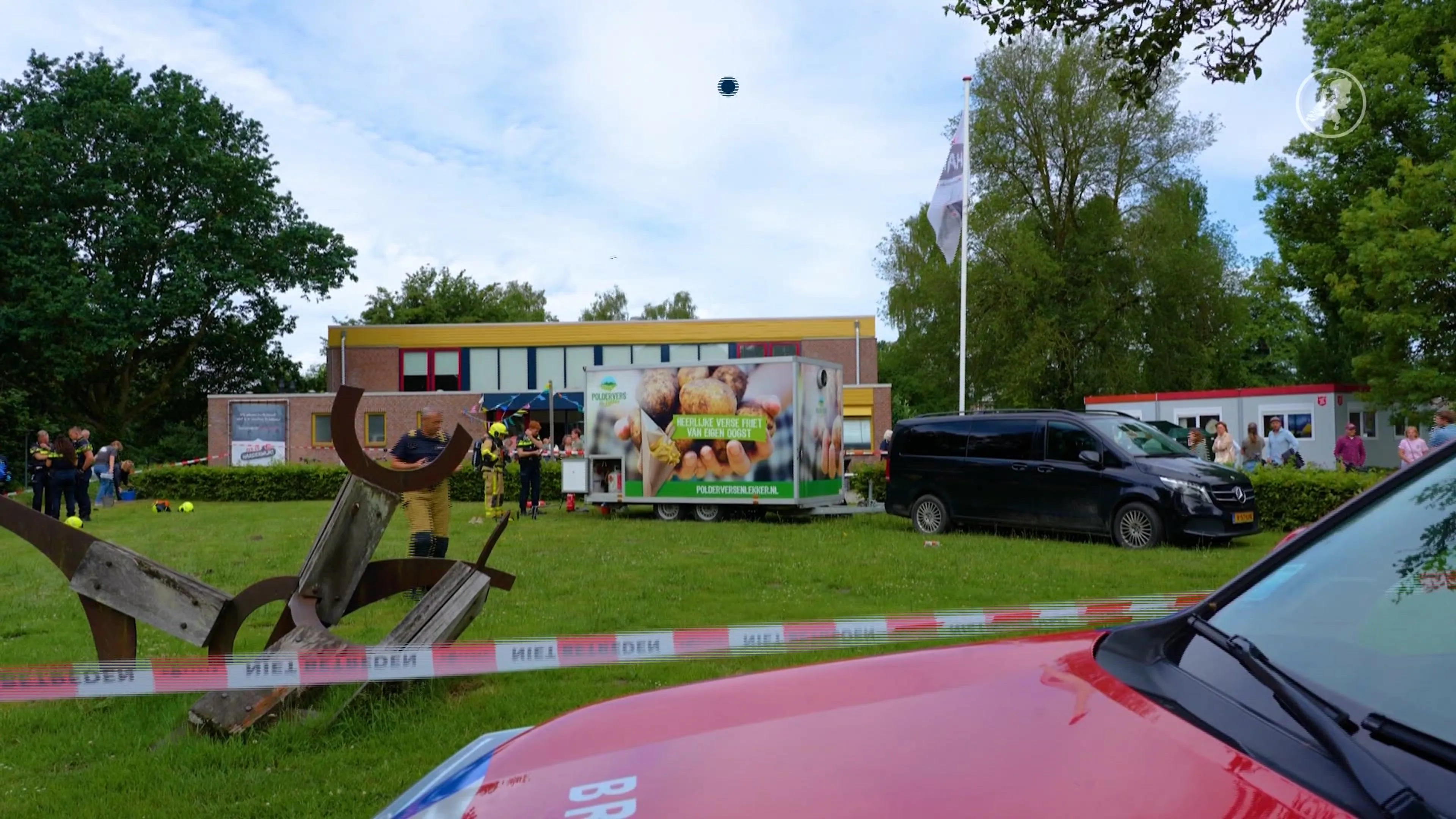 Explosie bij frietkraam in Harderwijk: twee gewonden