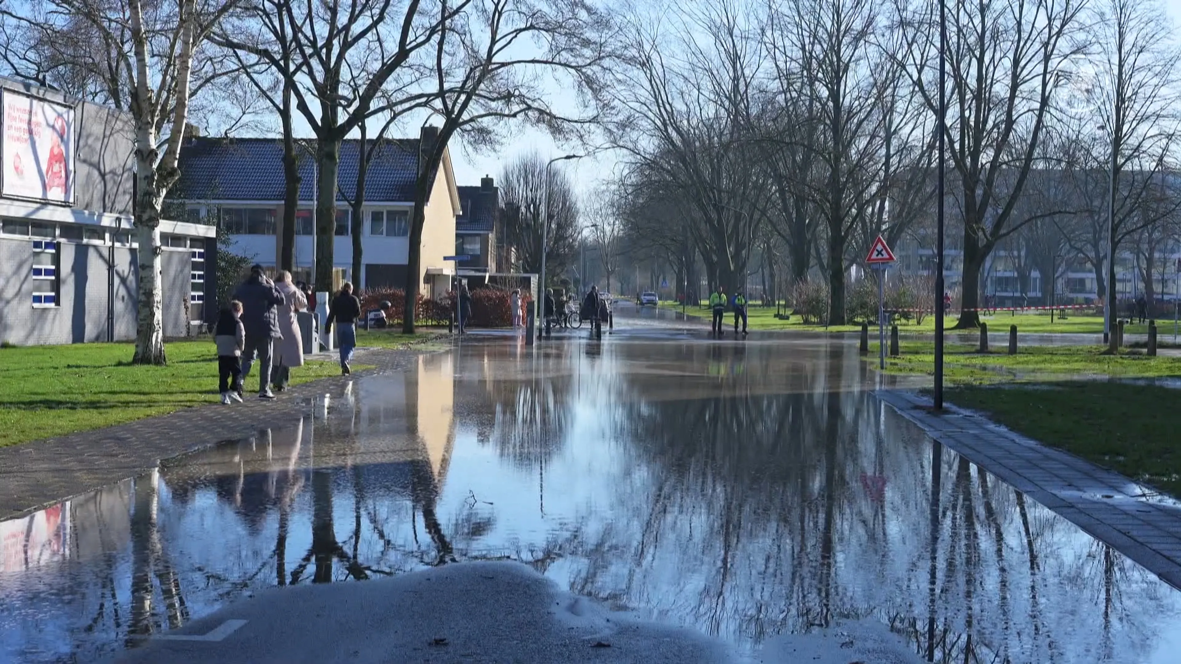 Gesprongen leiding veroorzaakt flinke overlast in Bredase wijk