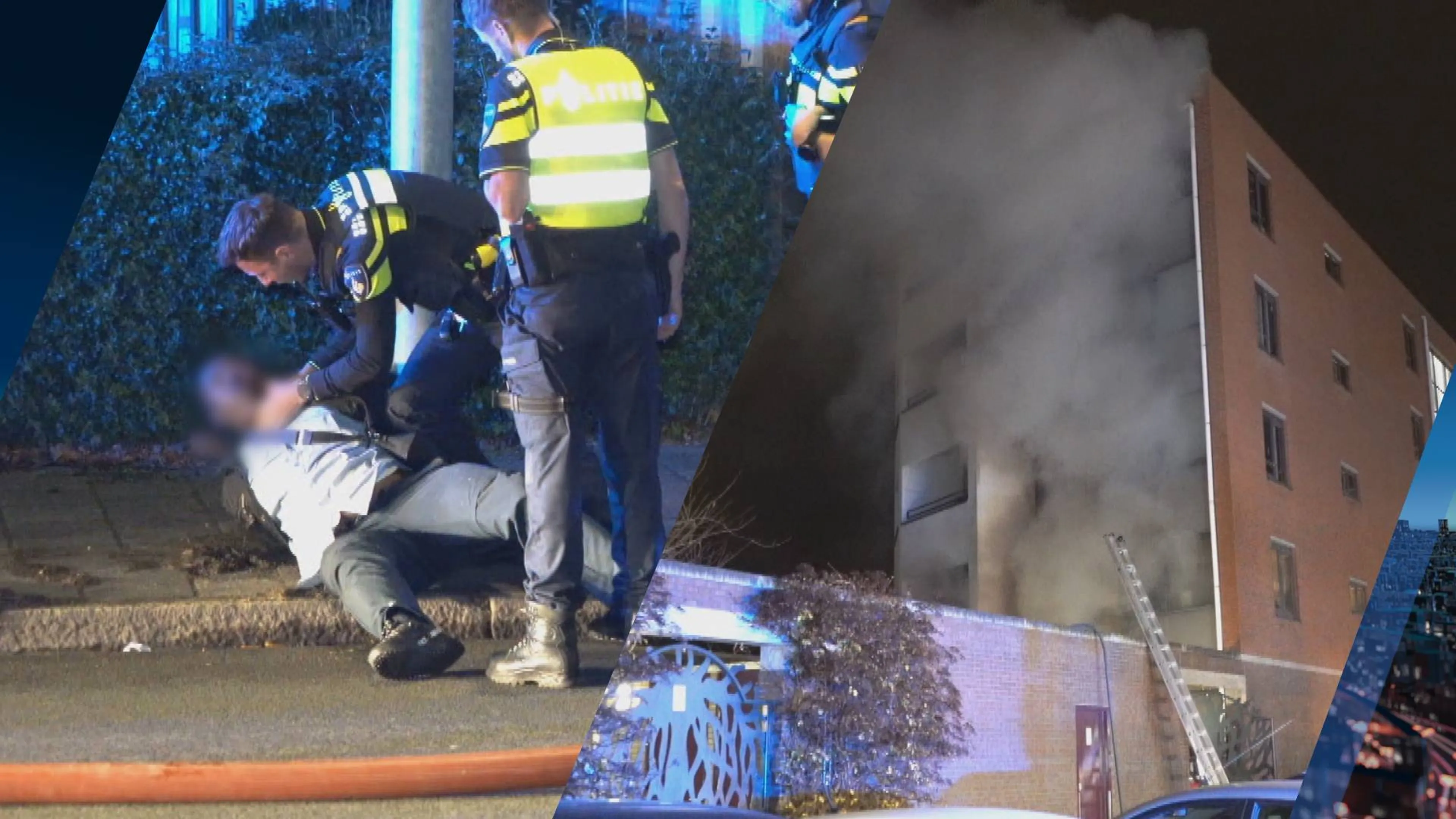 Man vastgebonden aan lantaarnpaal na verwoestende flatbrand Groningen