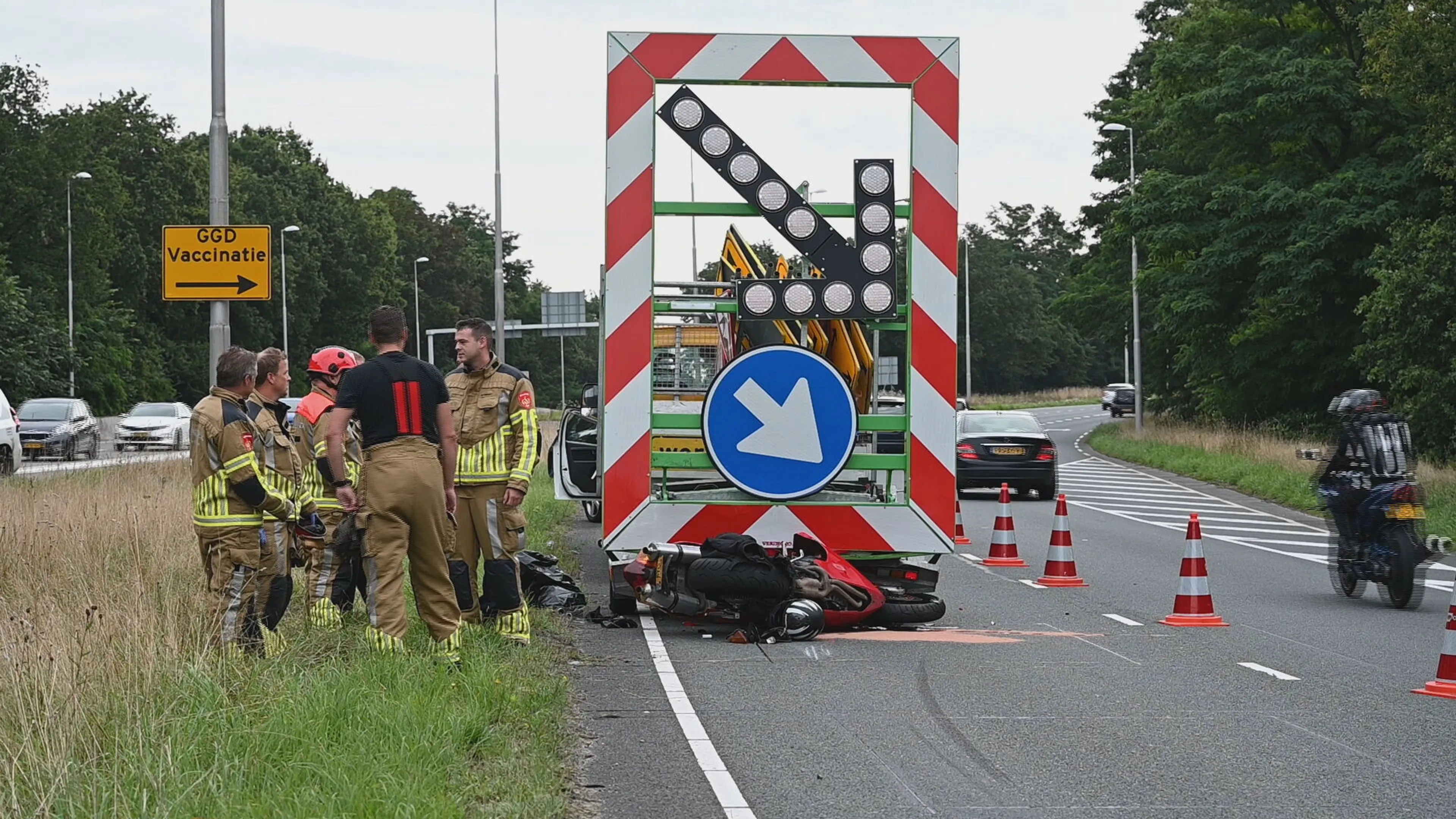 Nu al recordaantal aanrijdingen met pijlwagens op de weg
