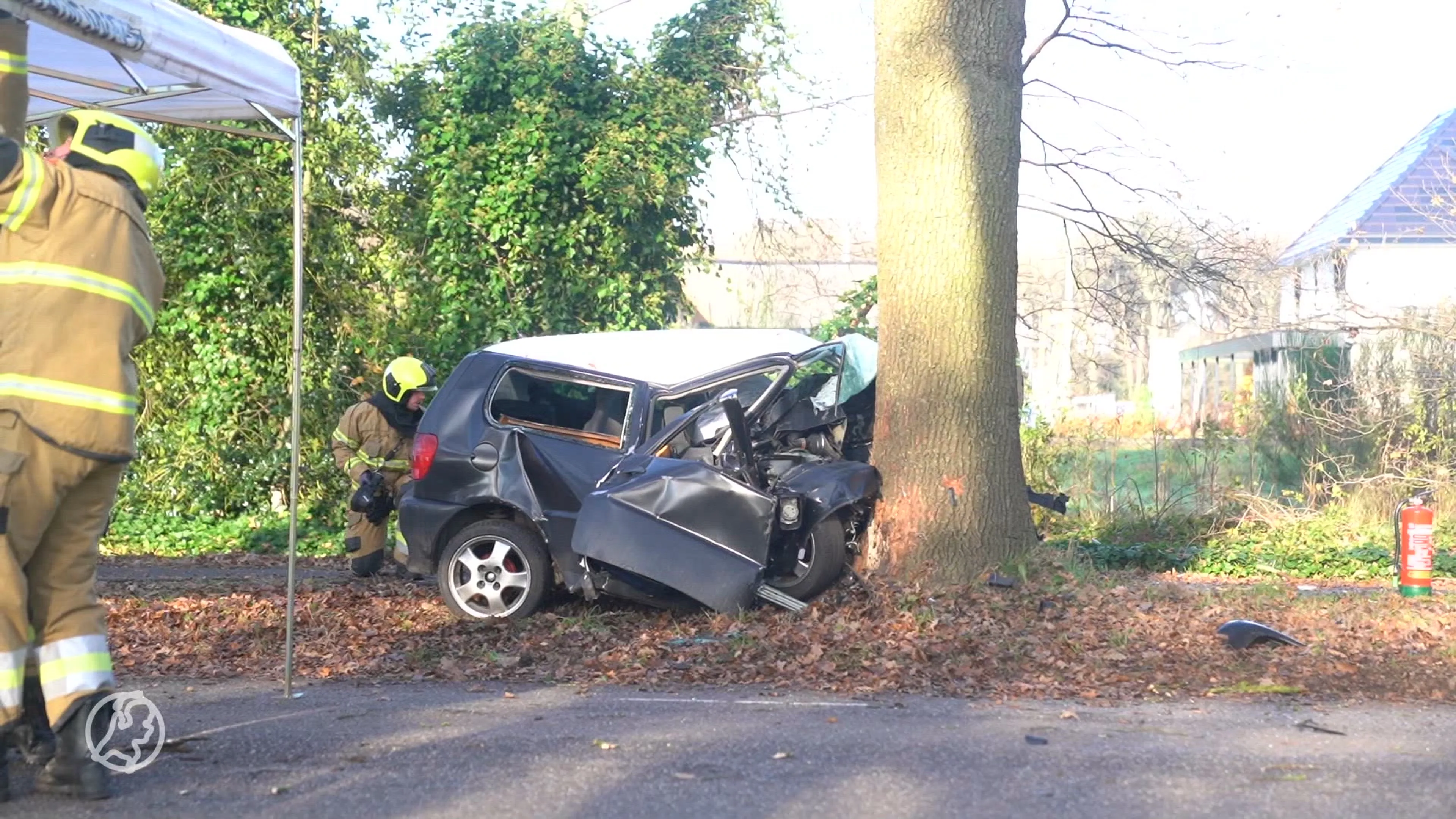 Man (36) overleden na flinke crash tegen boom in Nieuwkuijk