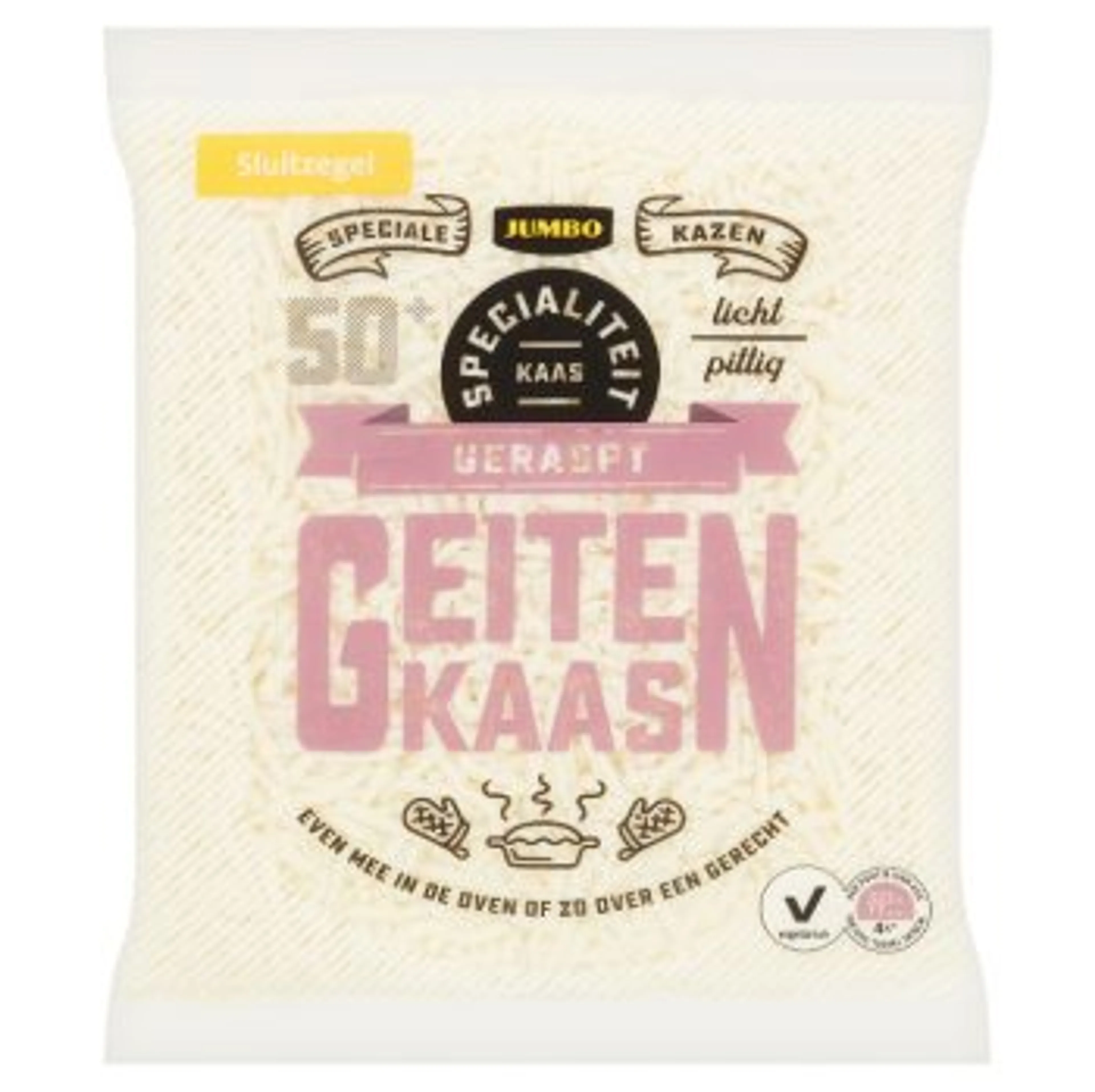 Jumbo haalt geraspte geitenkaas per direct uit de schappen