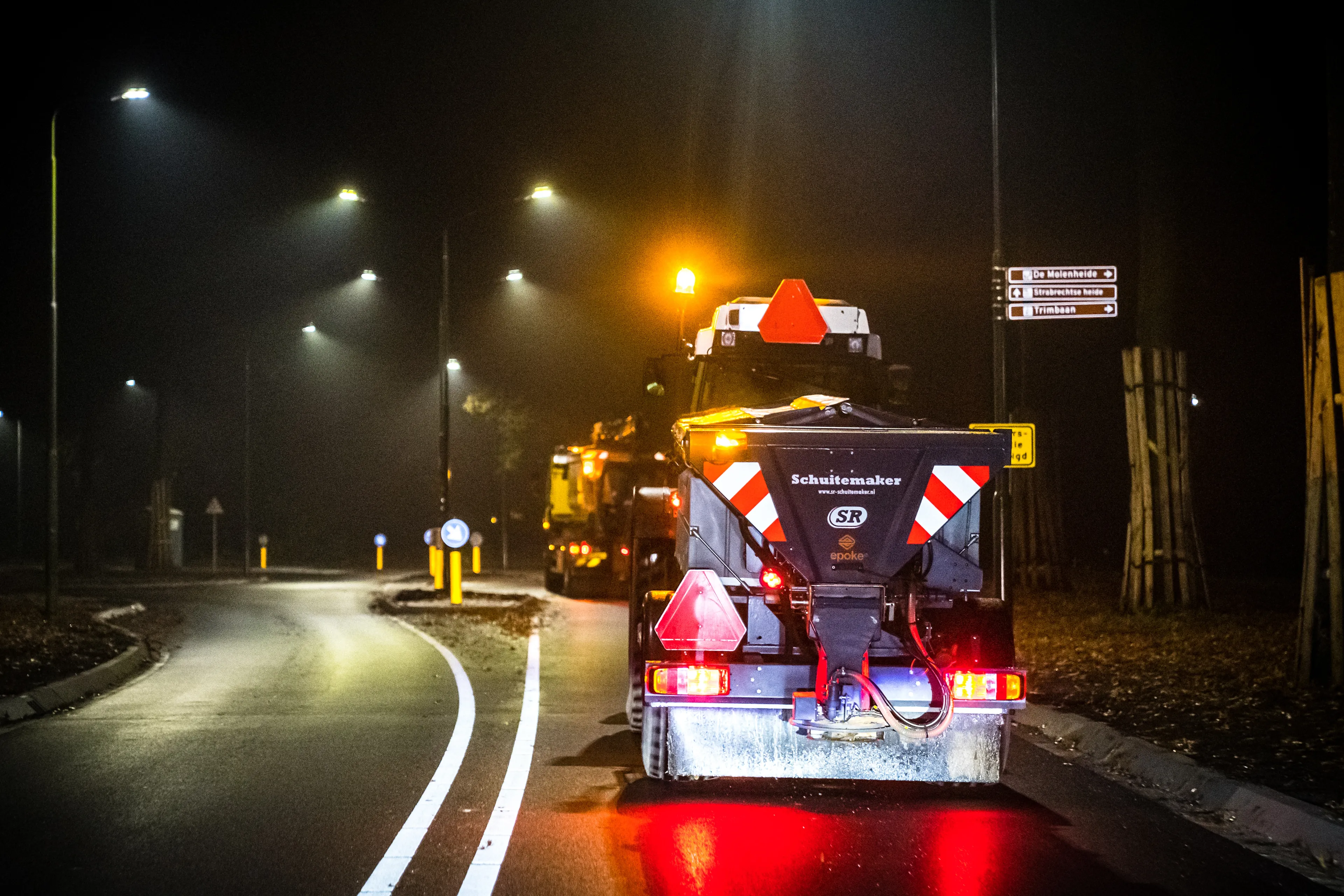 Steeds meer sneeuwbuien over het land: al meer dan anderhalf miljoen kilo zout gestrooid