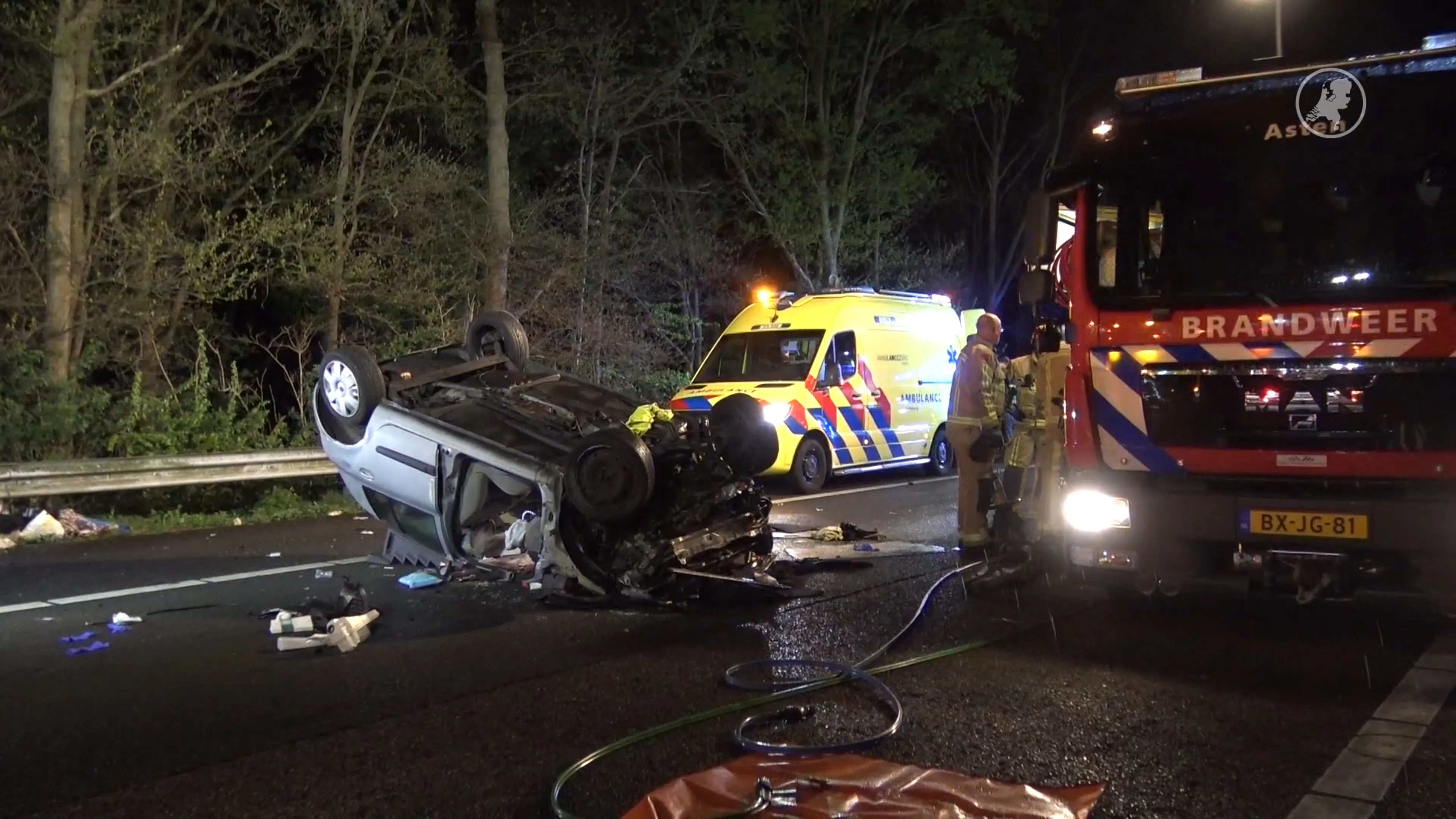 Man (35) overleden na aanrijding op A67
