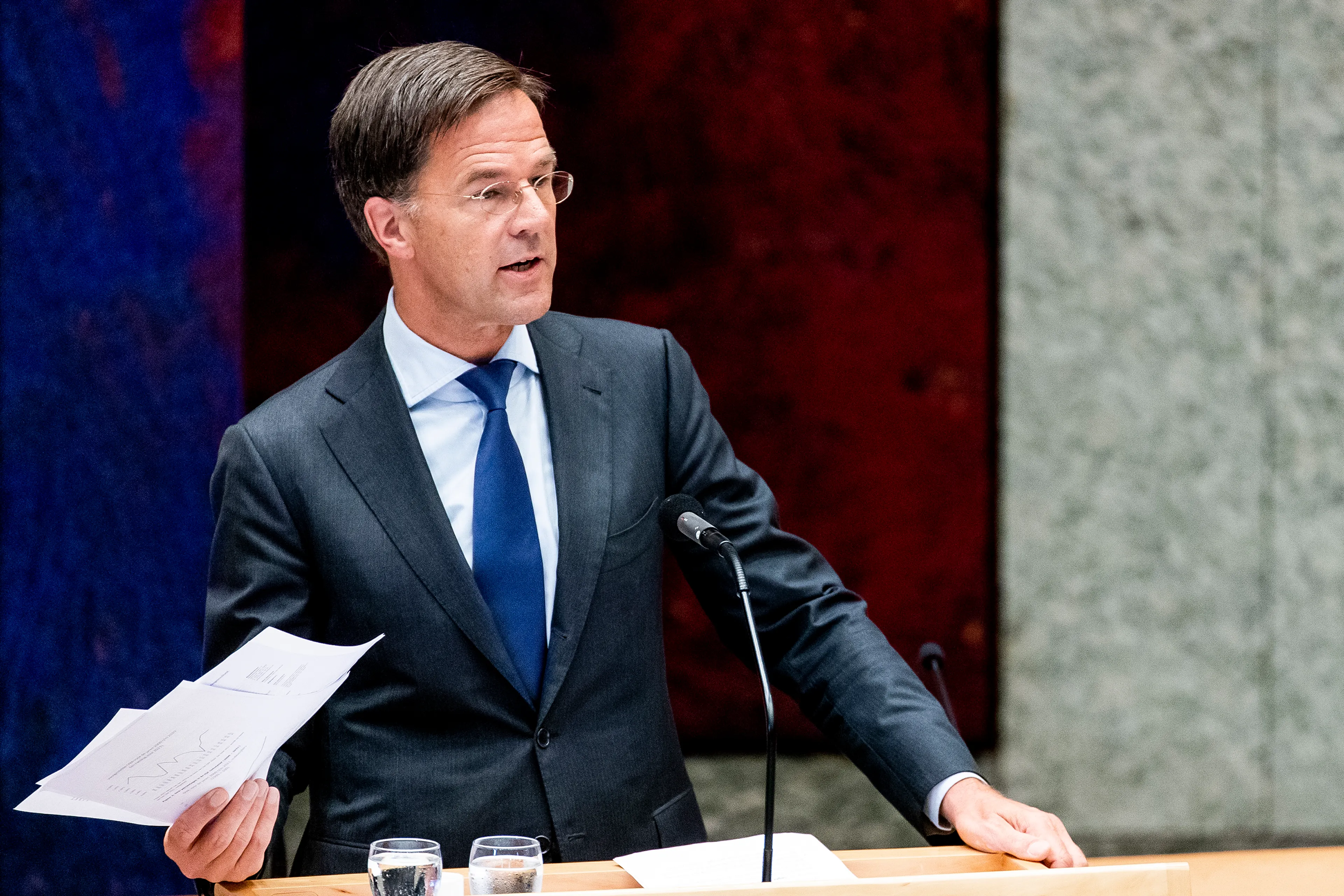 Premier Rutte geeft wekelijkse persconferentie na ministerraad